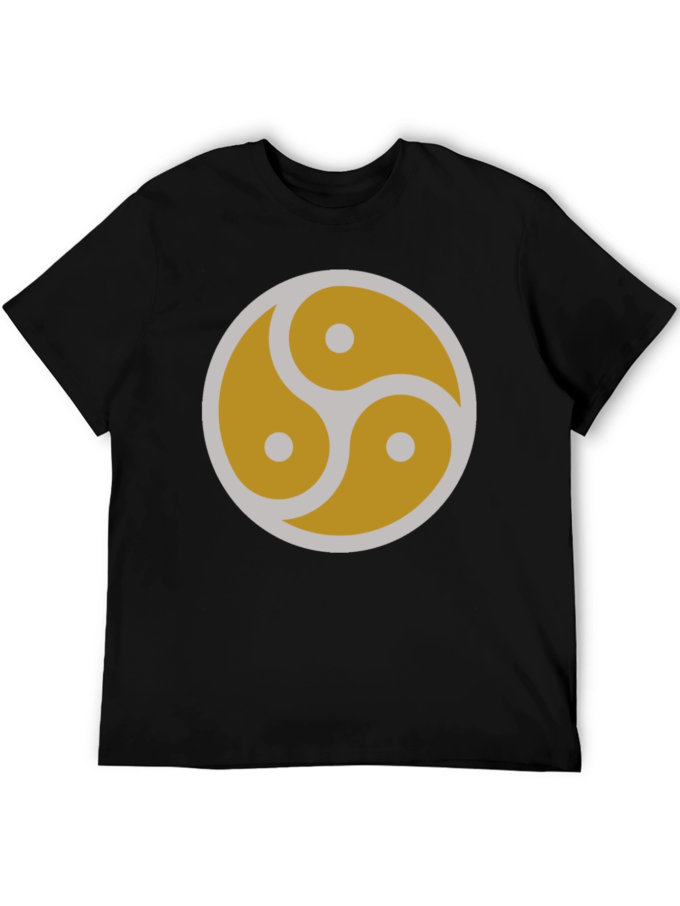 Black Minimalist BDSM Symbol Graphic T-Shirt view 5