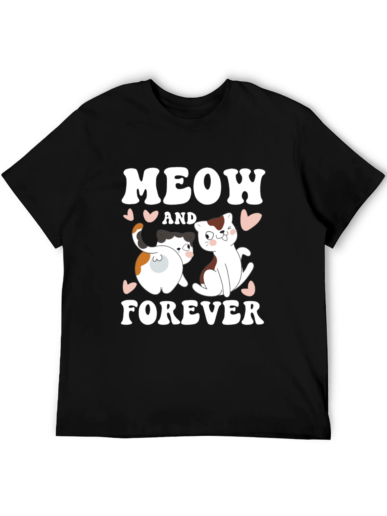 Meow and Forever Cat Lover T-Shirt - 5