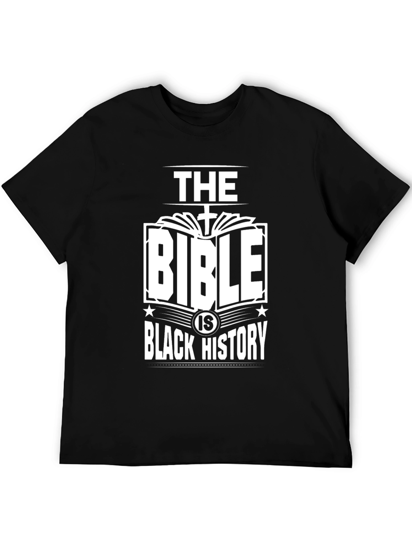 Black The Bible is Black History Graphic Tee view 5