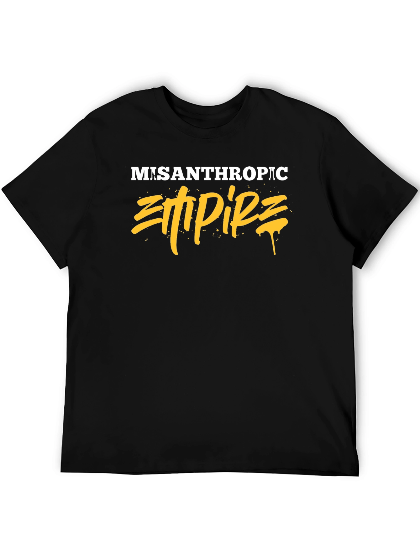 Black Misanthropic Empire Graphic T-Shirt view 5