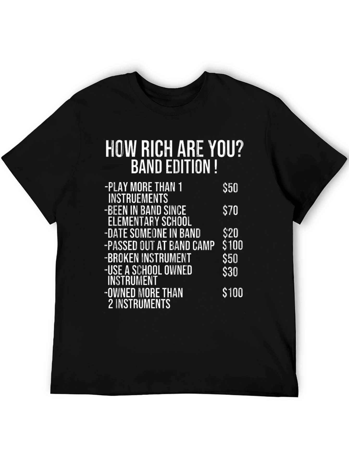 Black Band Edition Funny T-Shirt view 5
