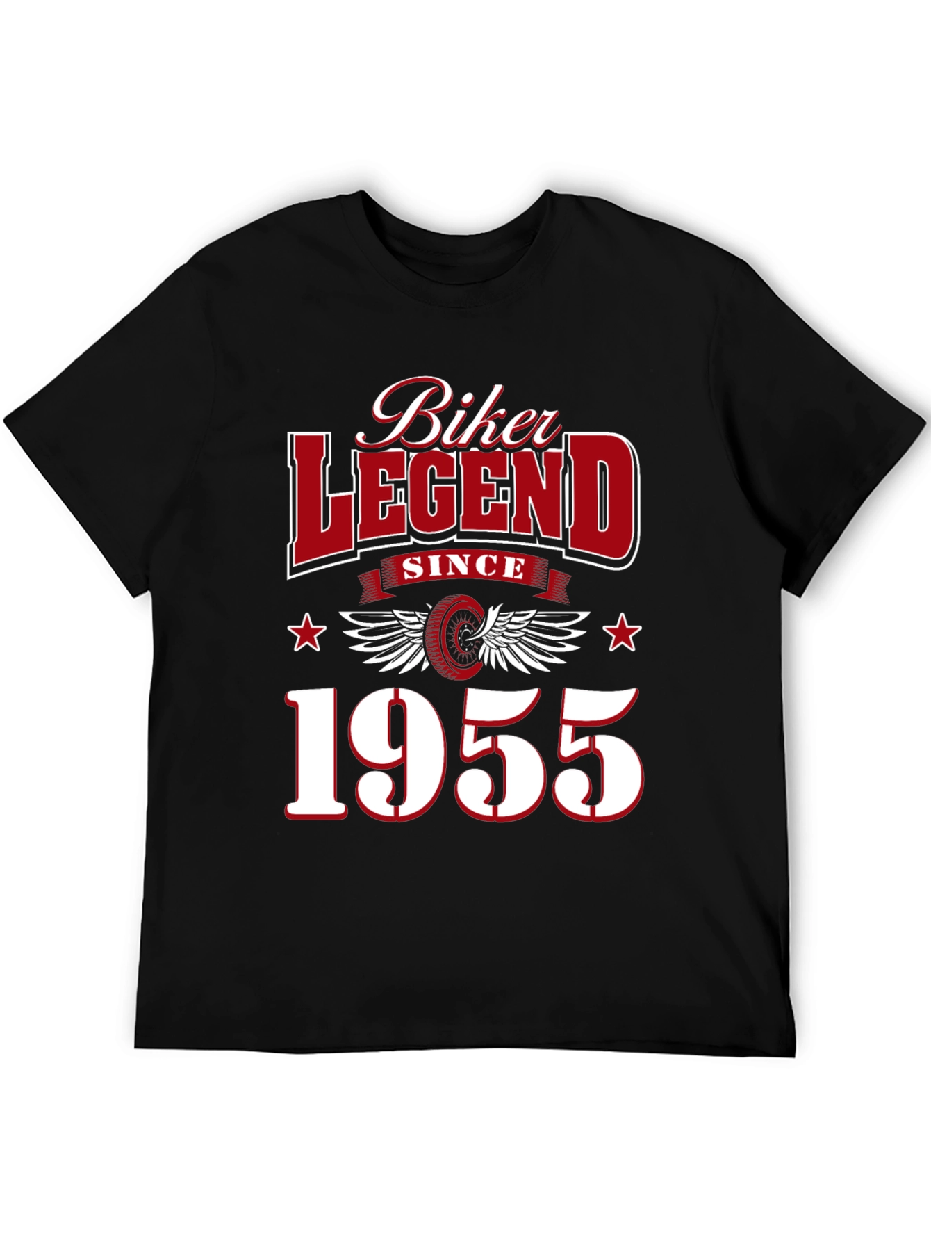 Black Biker Legend Since 1955 Graphic T-Shirt view 5