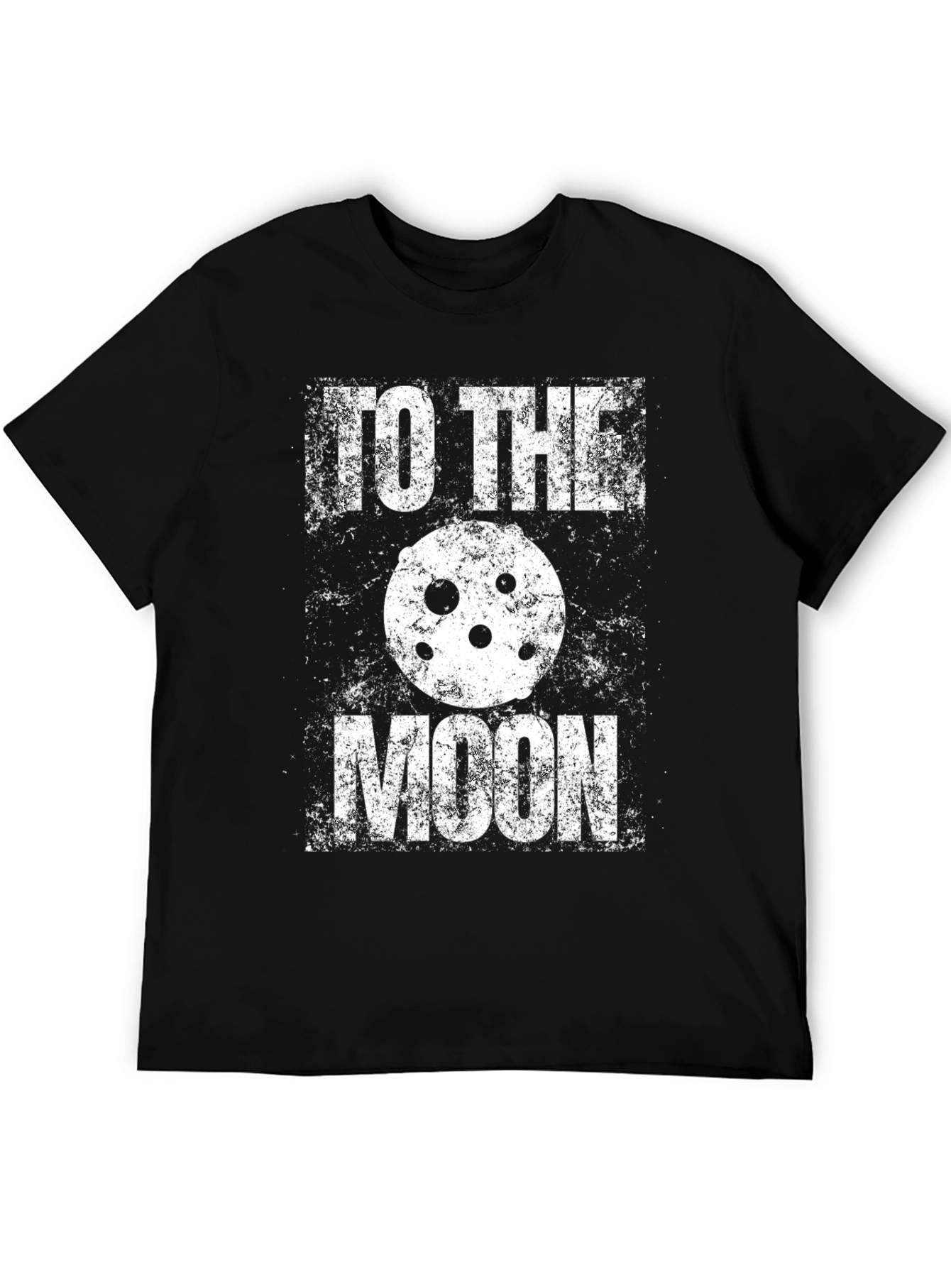 Black To The Moon Graphic Tee - Crypto HODL T-Shirt view 5