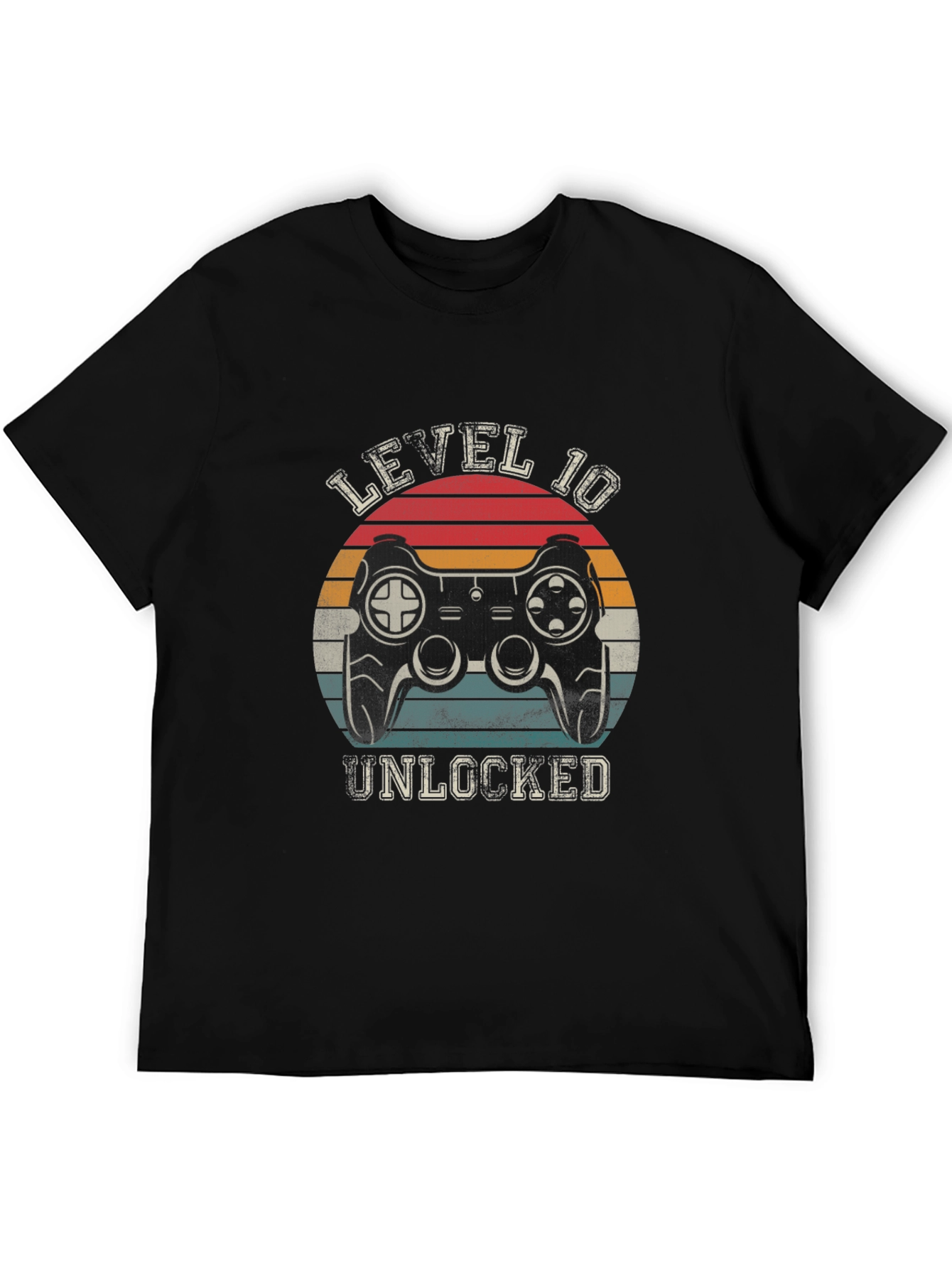 Black Level 10 Unlocked Gamer T-Shirt view 5