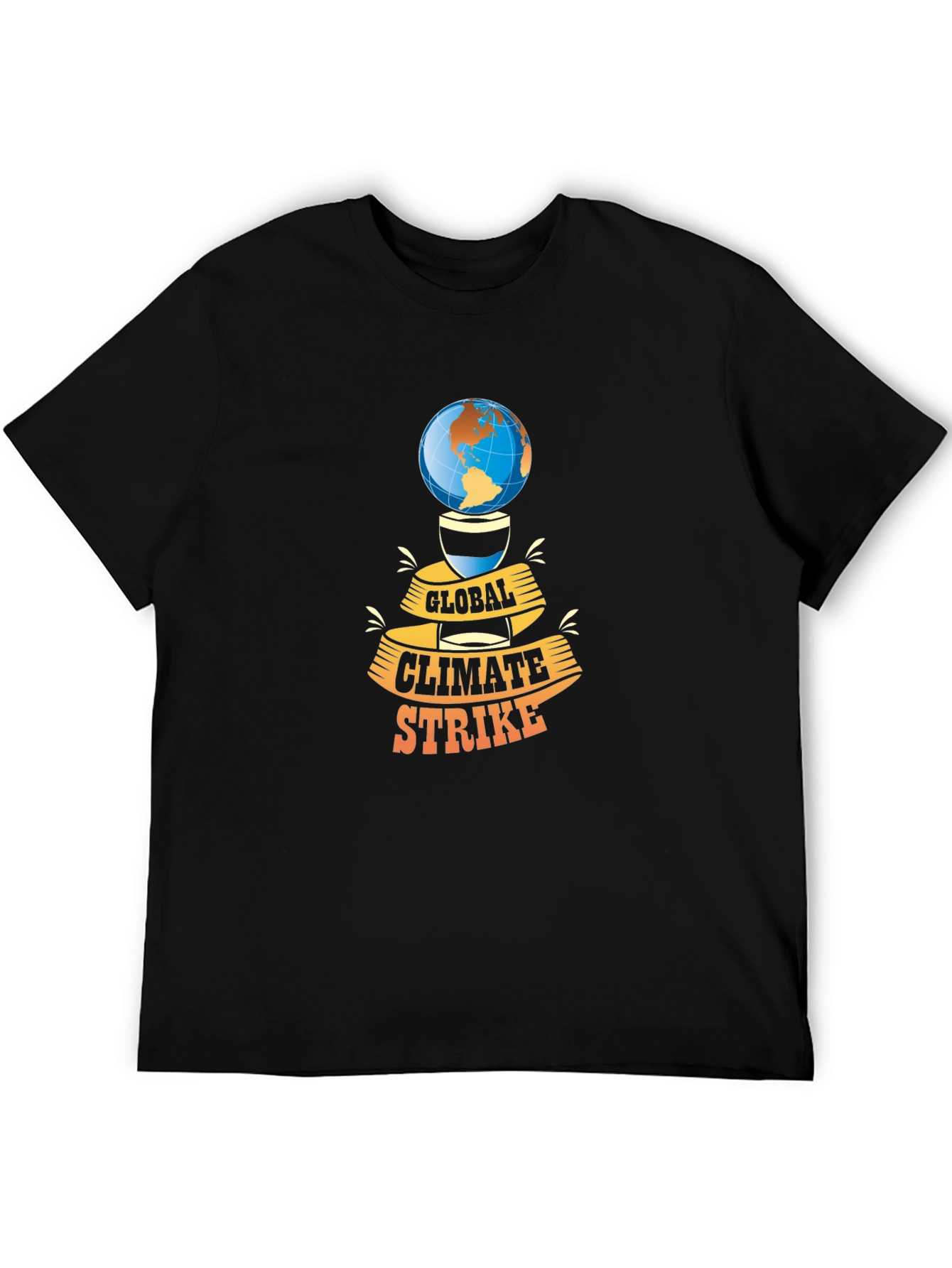 Black Global Climate Strike Graphic Tee - Black view 5