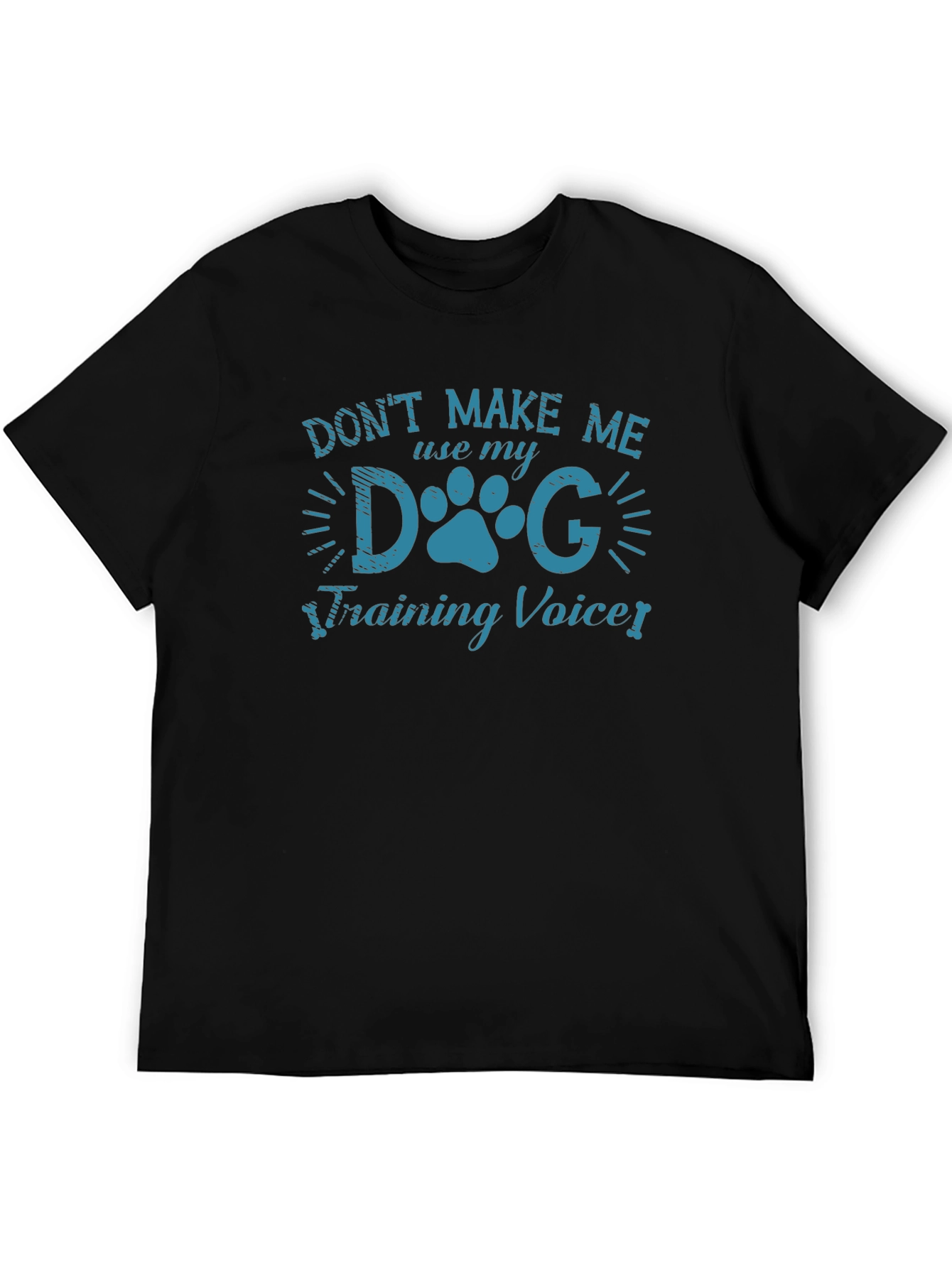 Black Dog Training Voice Tee - Funny Dog Lover Shirt view 5