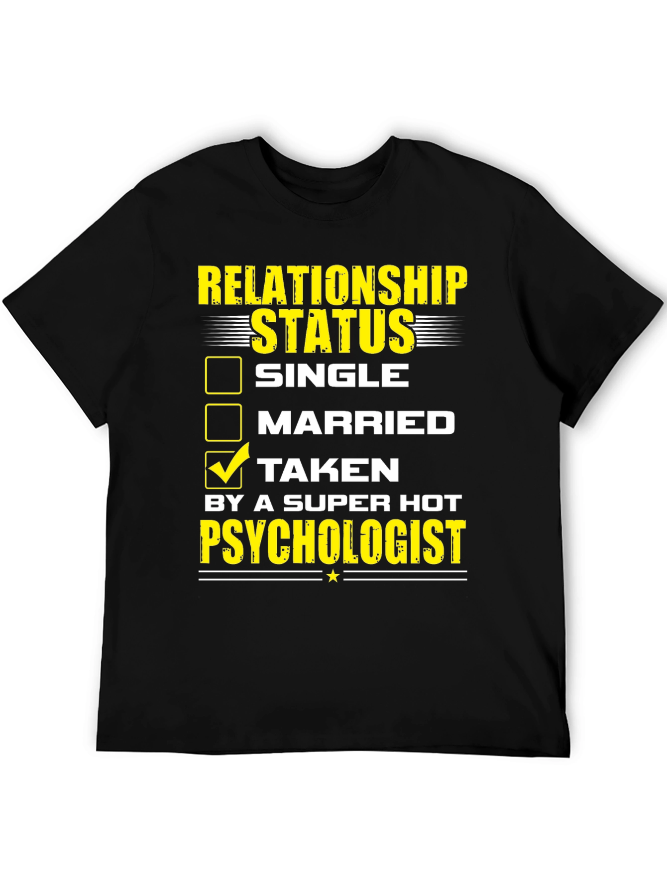 Black Relationship Status: Taken T-Shirt view 5