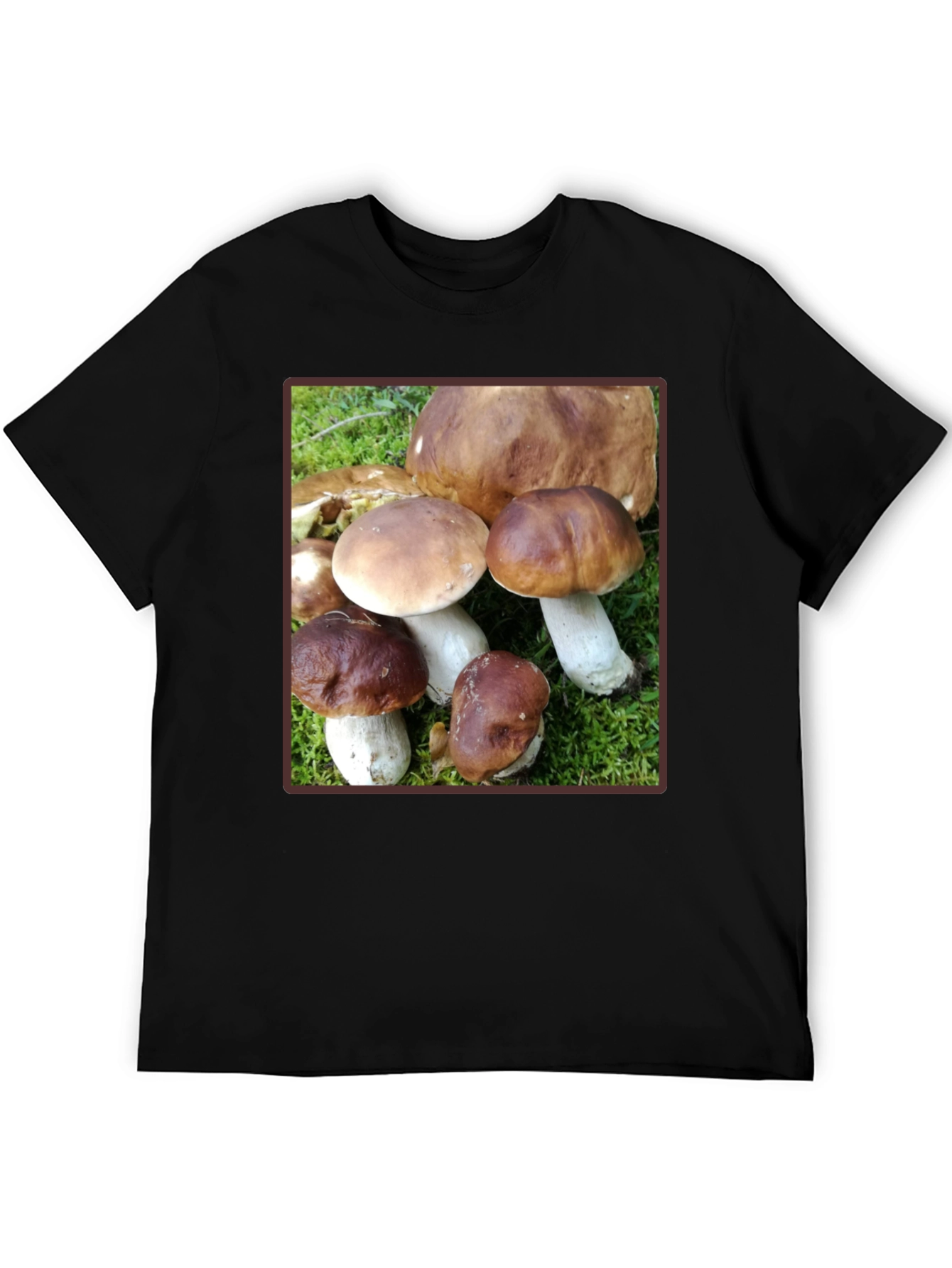 Black Mushroom Graphic T-Shirt - Forest Fungi Tee view 5