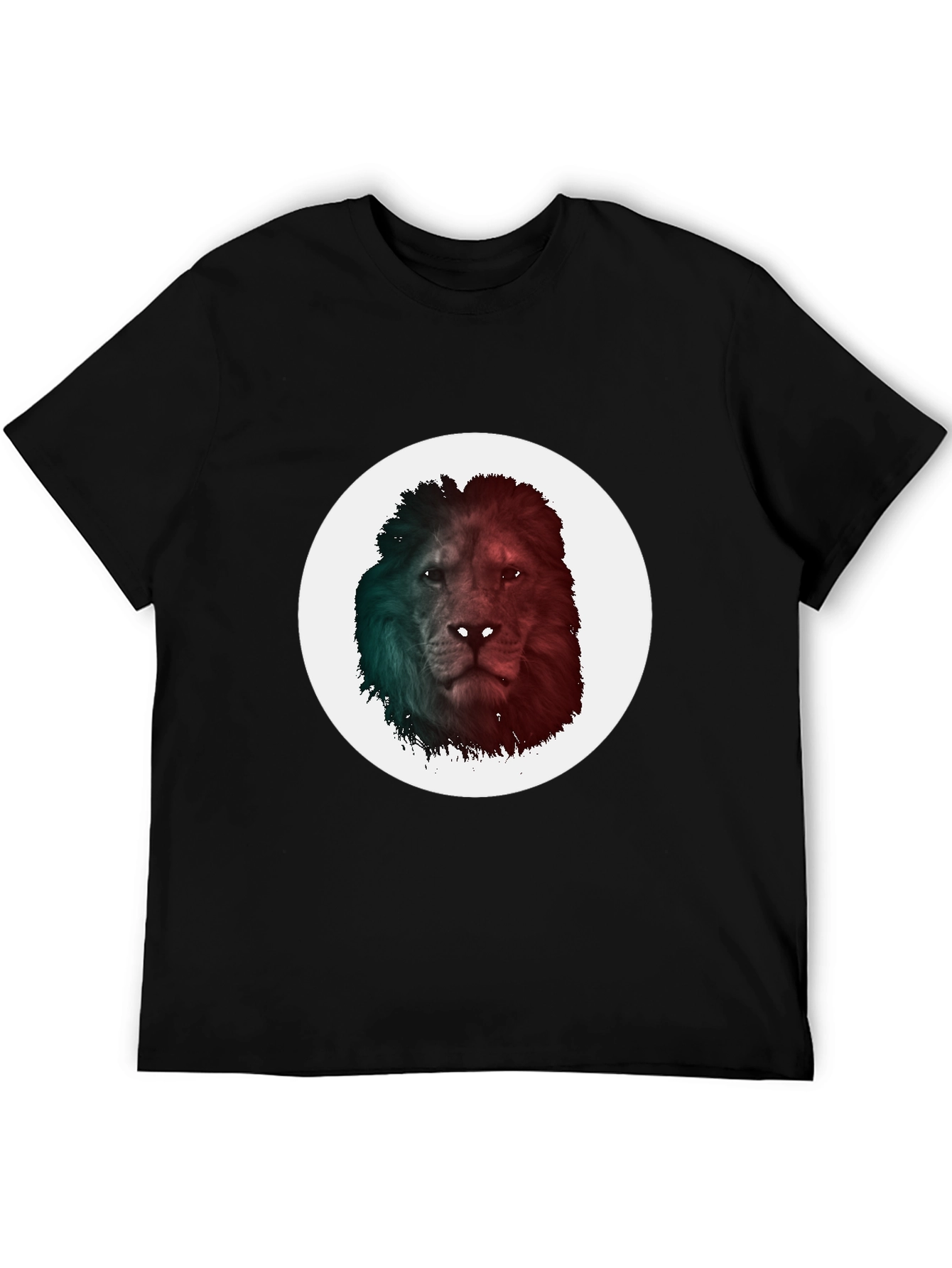 Black Lion Graphic Tee - Men's Black T-Shirt view 5