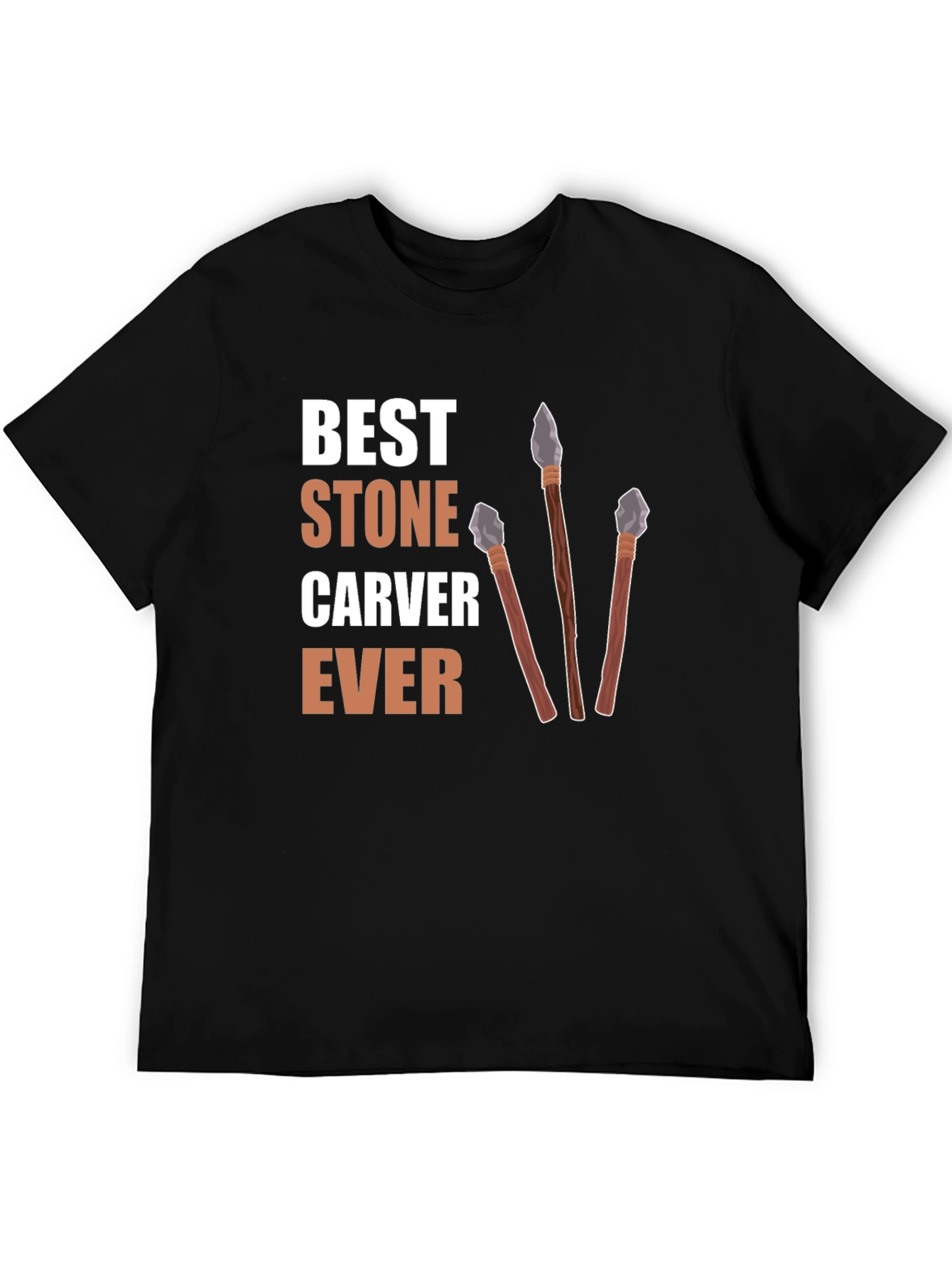 Black Best Stone Carver Ever T-Shirt view 5