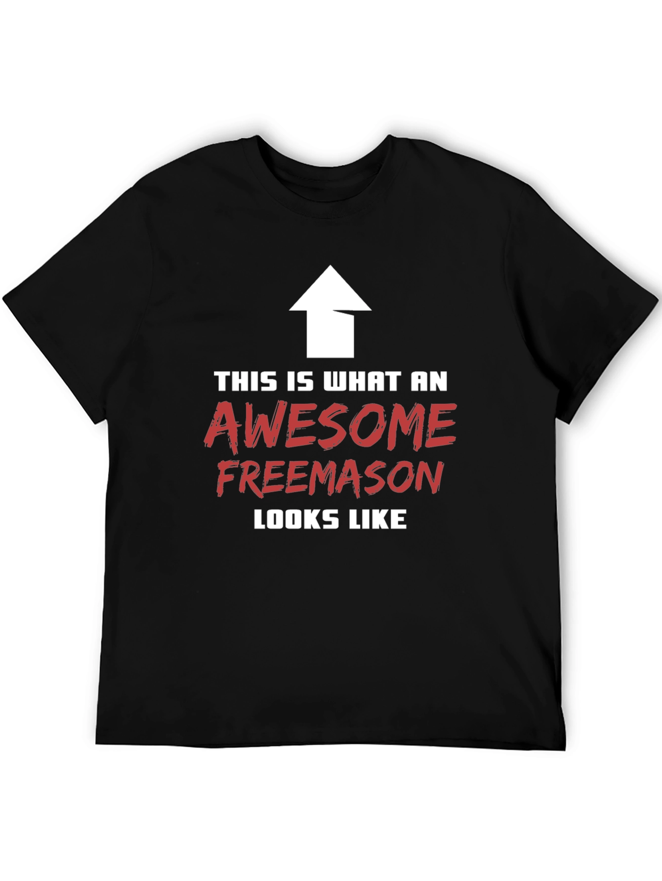 Black Awesome Freemason Graphic Tee view 5