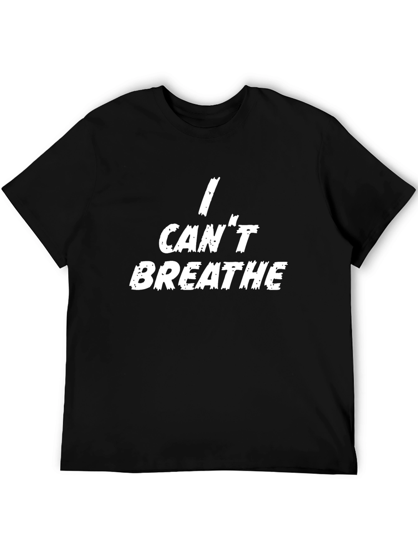 Black I Can't Breathe Graphic Tee - Black view 5