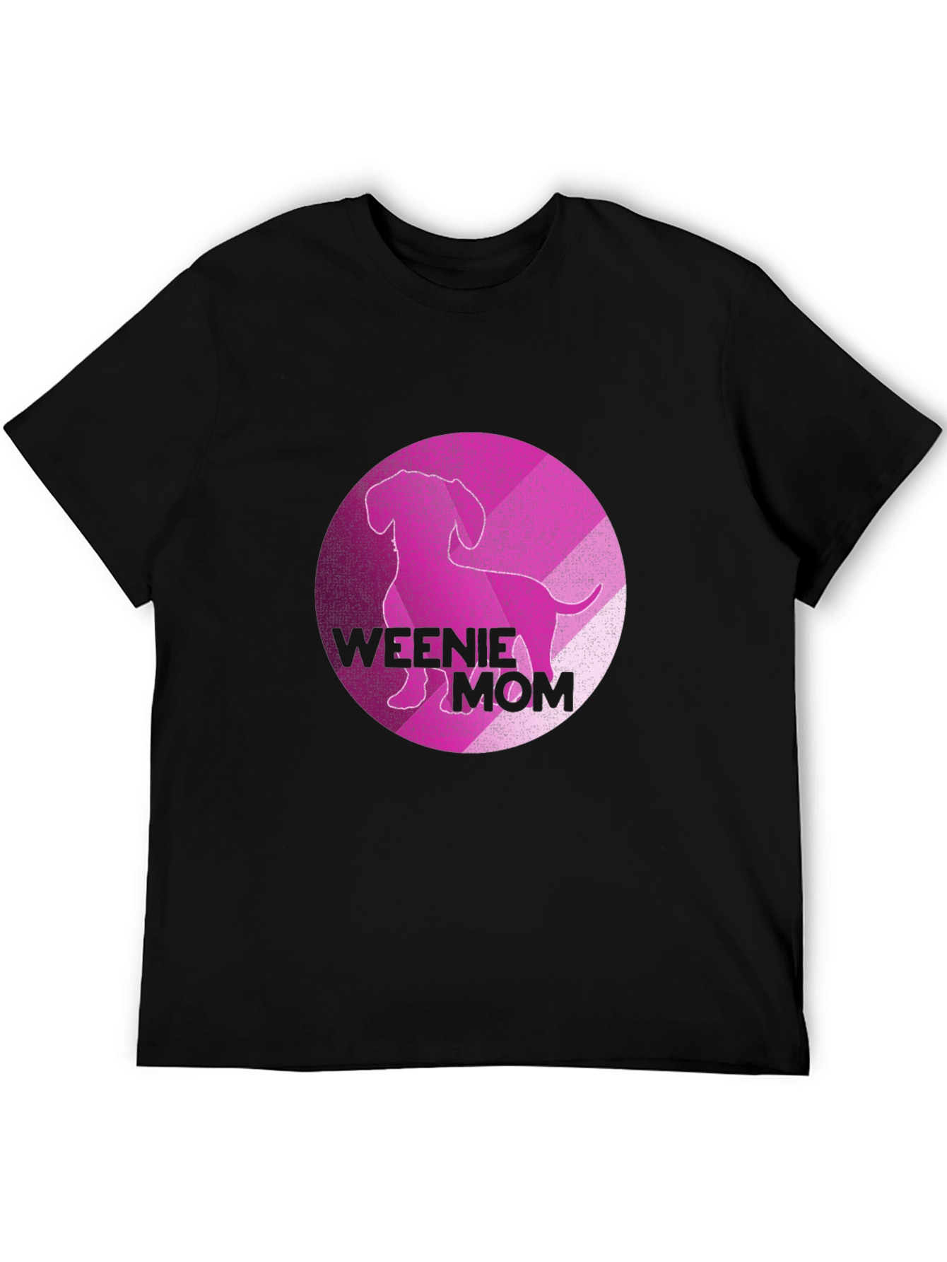 Black Weenie Mom T-Shirt - Dachshund Lover Tee view 5