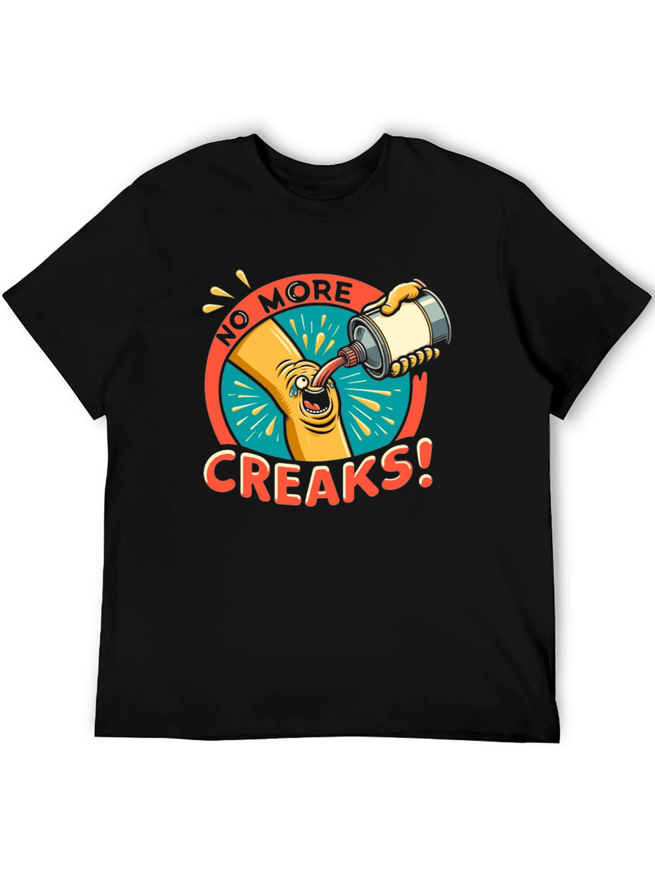 Black No More Creaks Graphic T-Shirt view 5