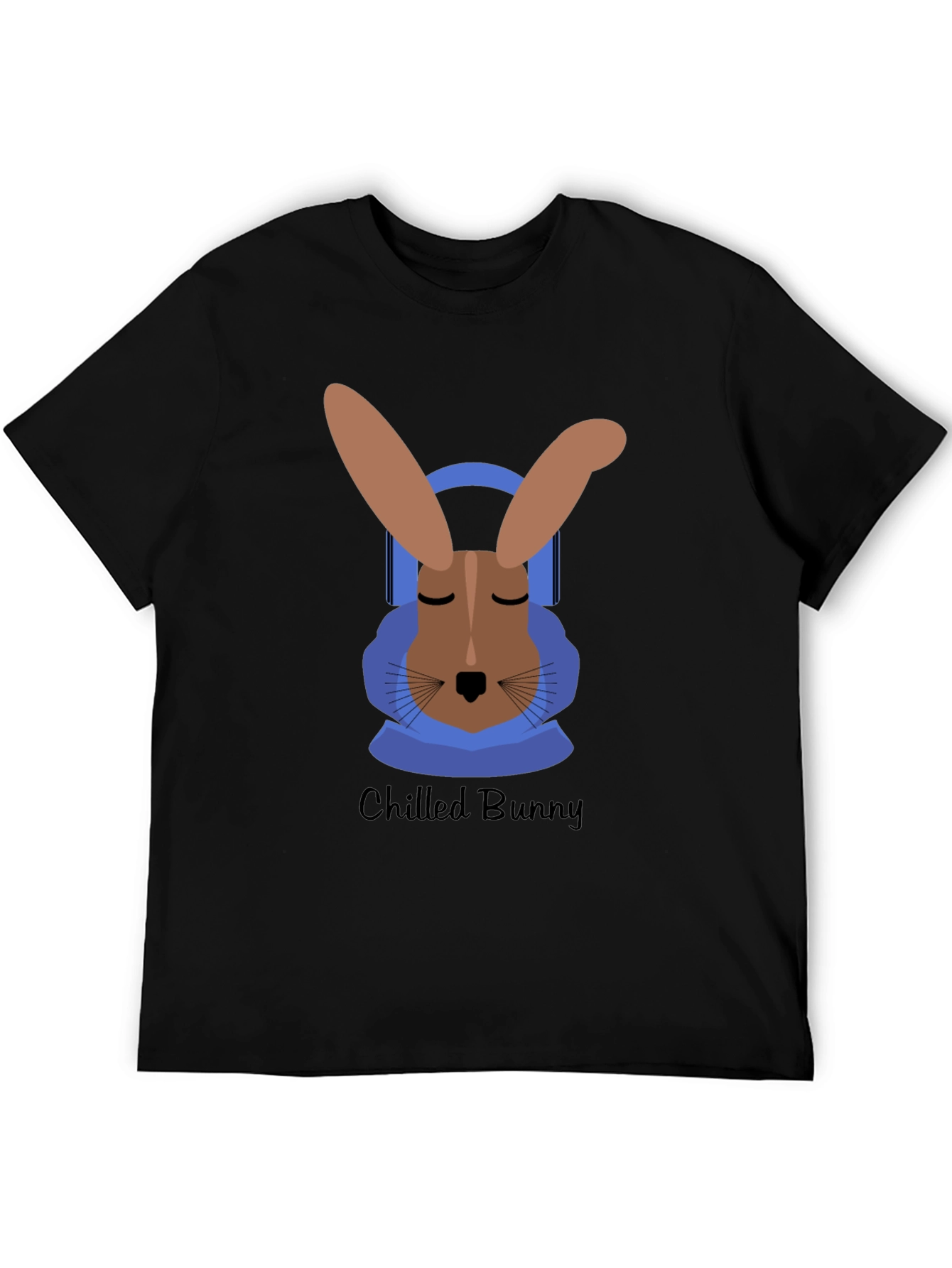 Black Chilled Bunny Graphic Tee - Relaxed Style view 5