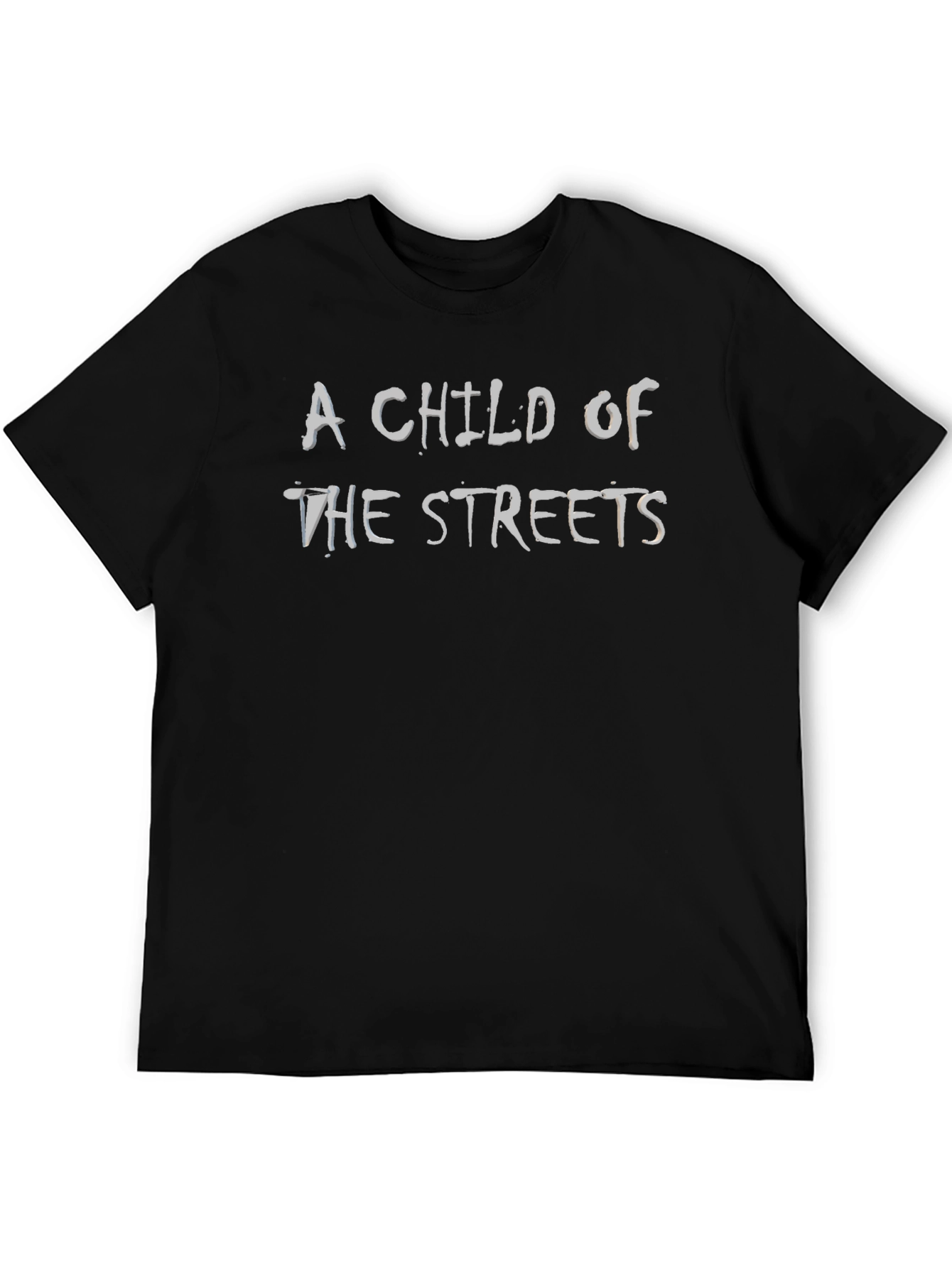 Black A Child of the Streets Graphic Tee view 5