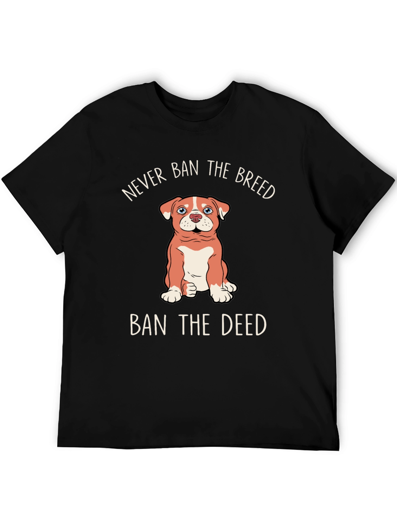 Black Never Ban The Breed, Ban The Deed T-Shirt view 5
