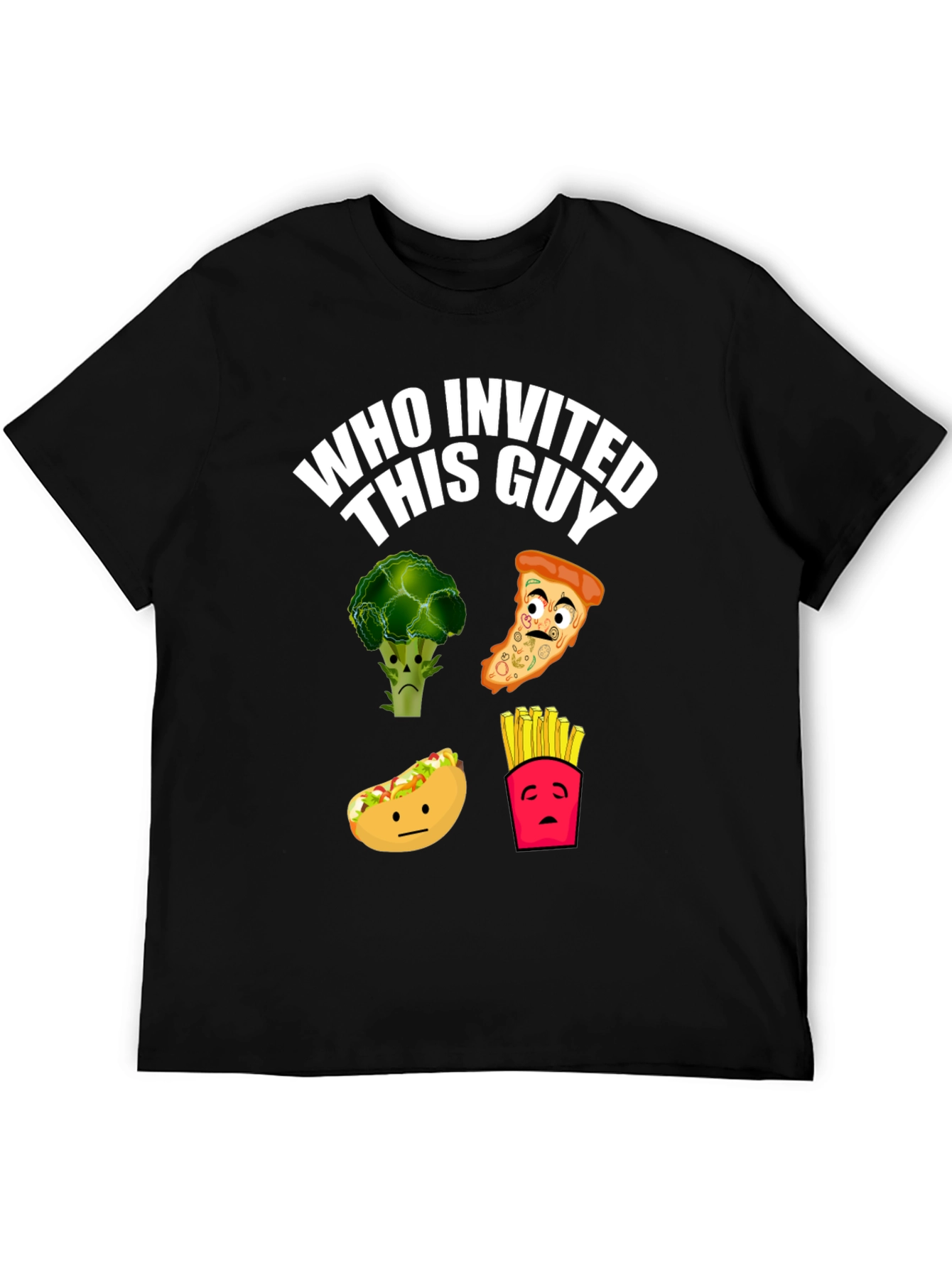 Black Who Invited This Guy T-Shirt view 5