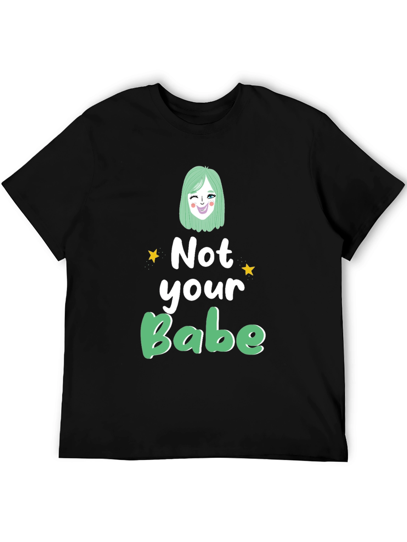 Black Not Your Babe Graphic Tee - Unisex view 5