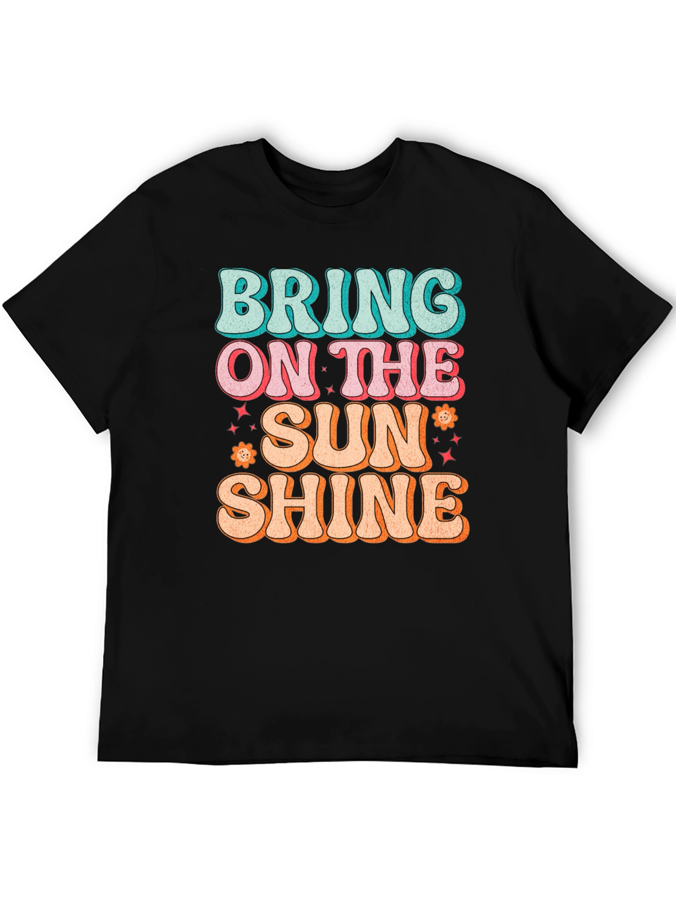 Retro "Bring On The Sunshine" Graphic T-Shirt - 5