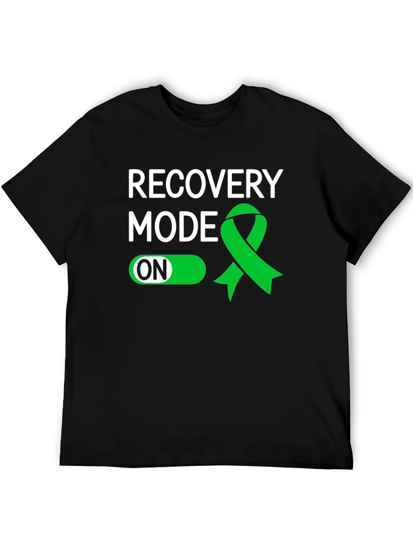 Black Recovery Mode ON T-Shirt - Mental Health Awareness view 5