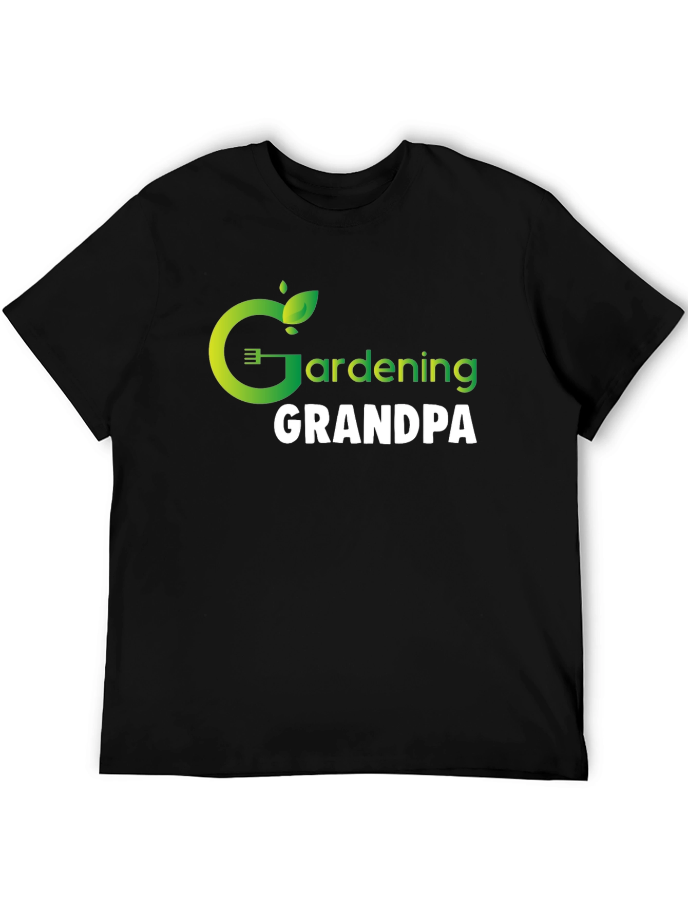 Black Gardening Grandpa Graphic T-Shirt view 5