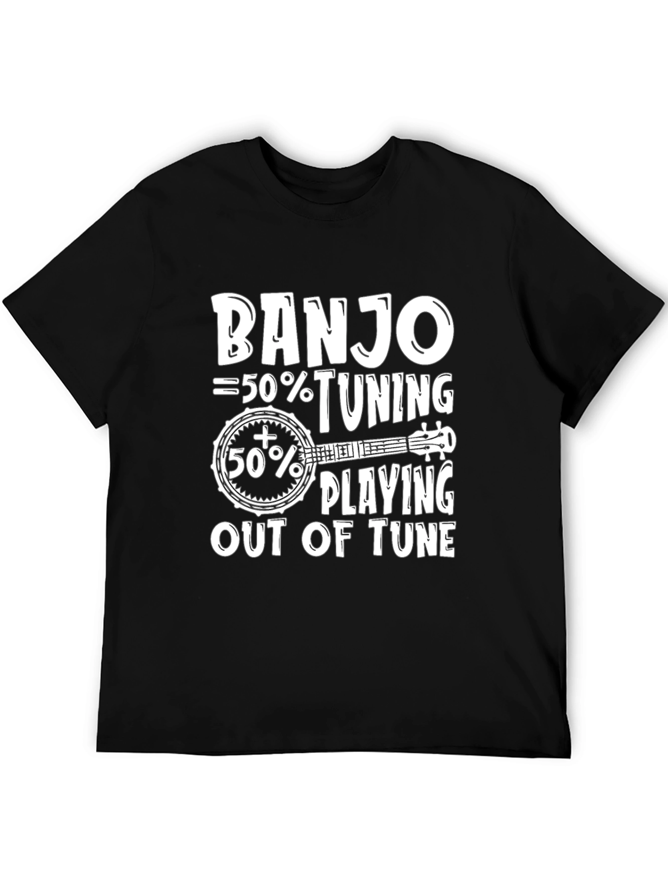 Black Banjo Lover T-Shirt: Tuning and Playing Fun view 5
