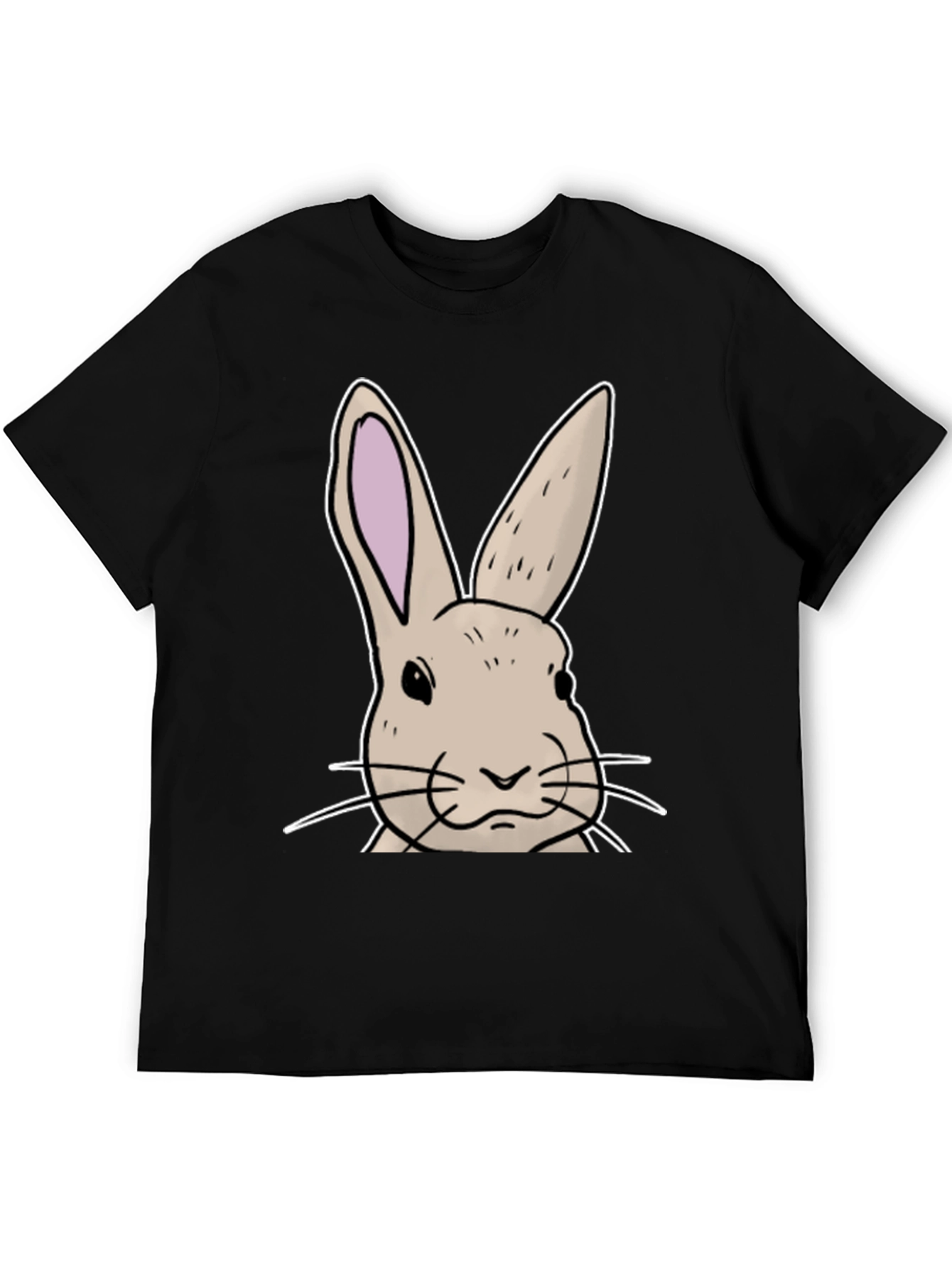 Black Bunny Graphic T-Shirt - Soft Cotton Blend view 5