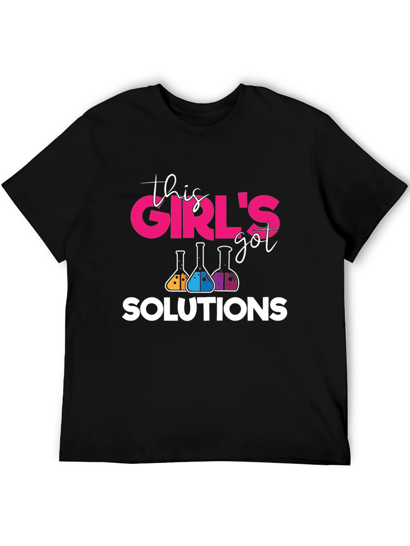 Black Girl's Got Solutions Science T-Shirt view 5