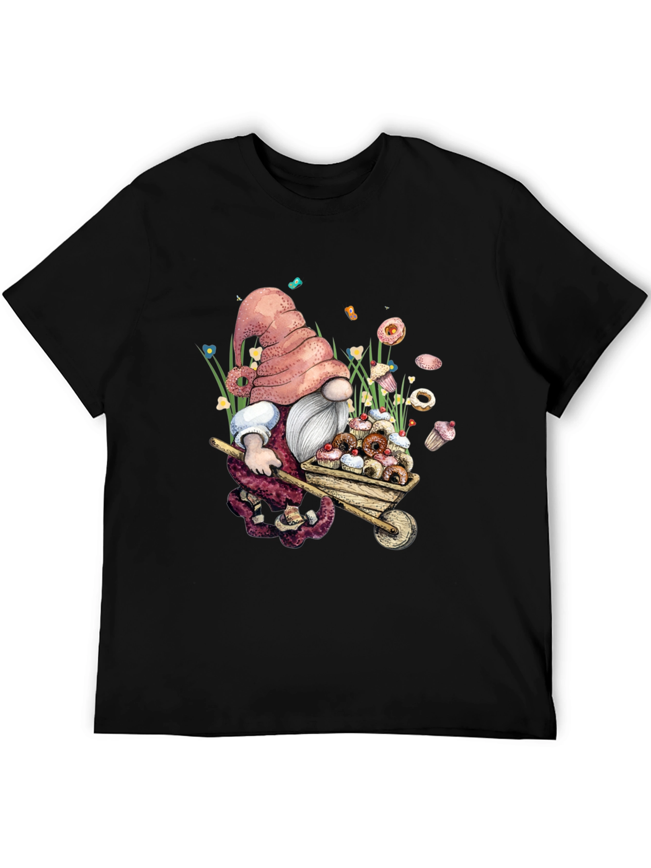Black Gnome Sweet Treats T-Shirt view 5