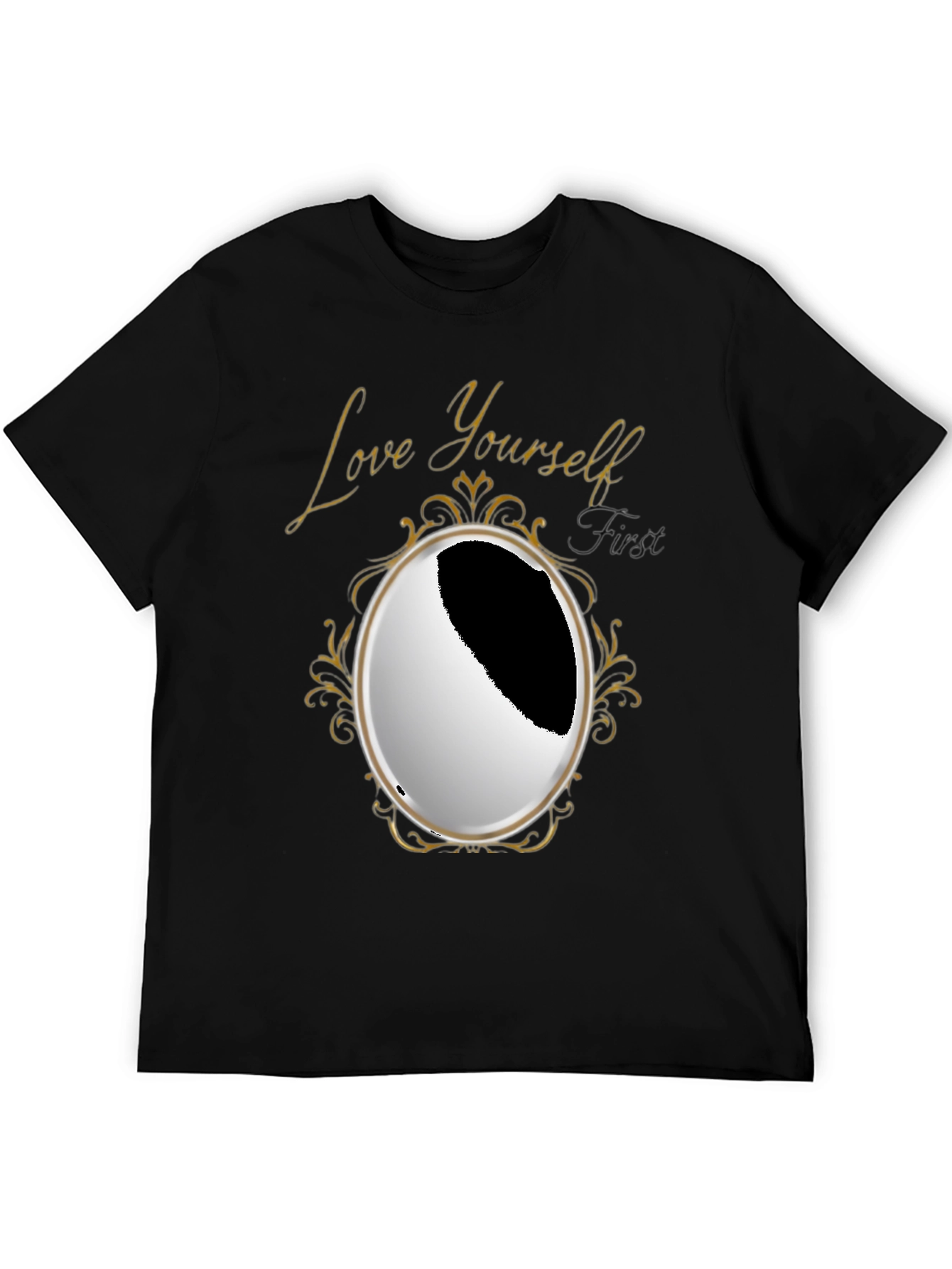Black Love Yourself First Graphic Tee view 5