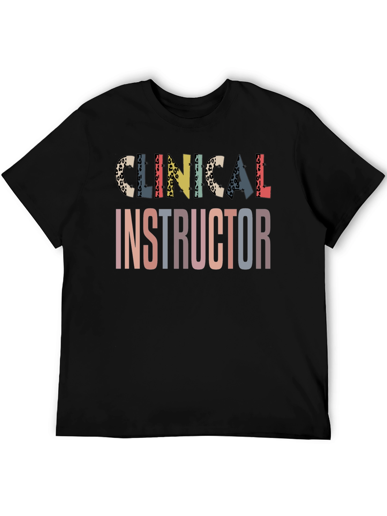 Black Clinical Instructor Graphic Tee view 5