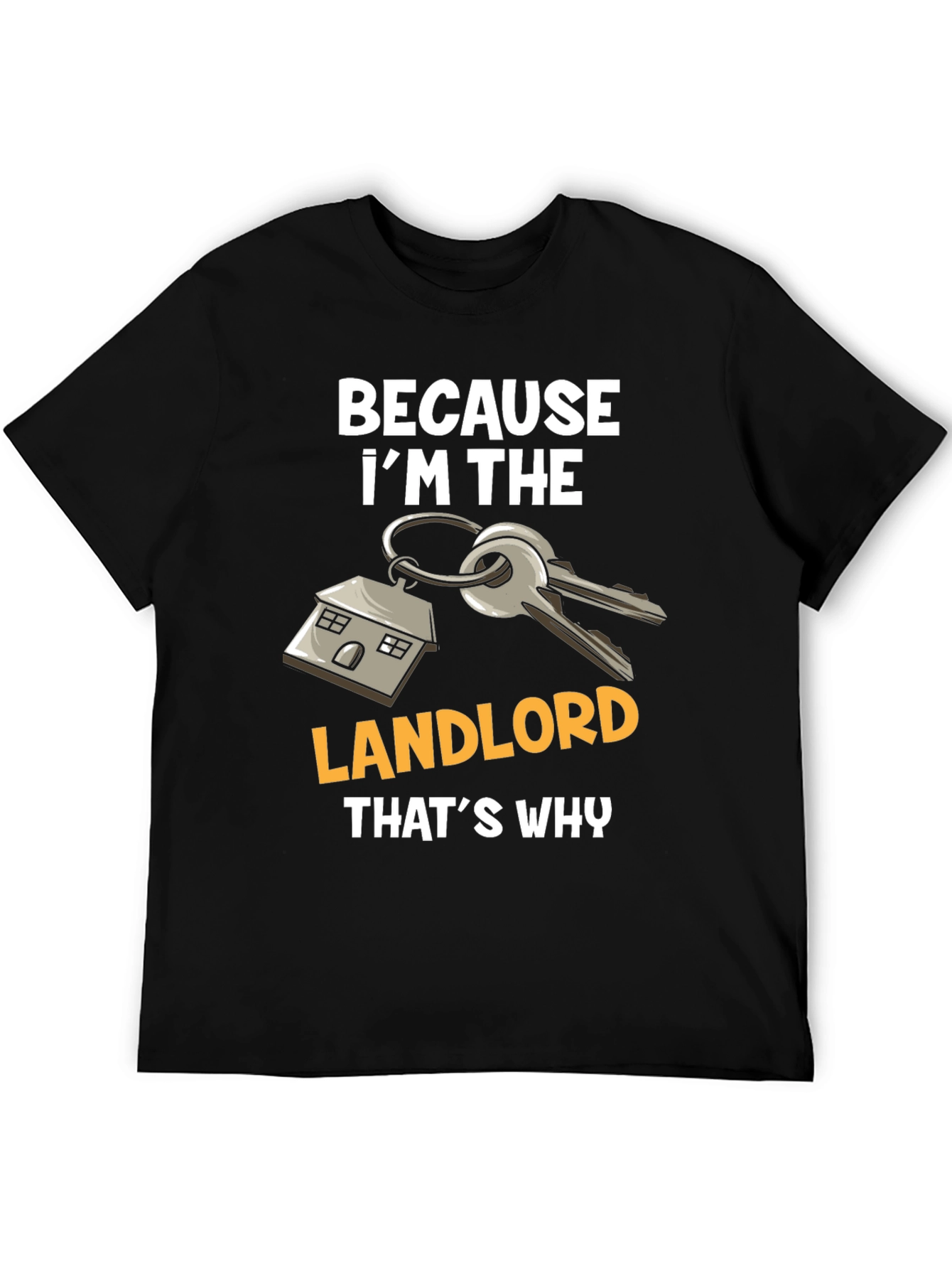 Black Landlord T-Shirt: Because I'm The Landlord, That's Why view 5