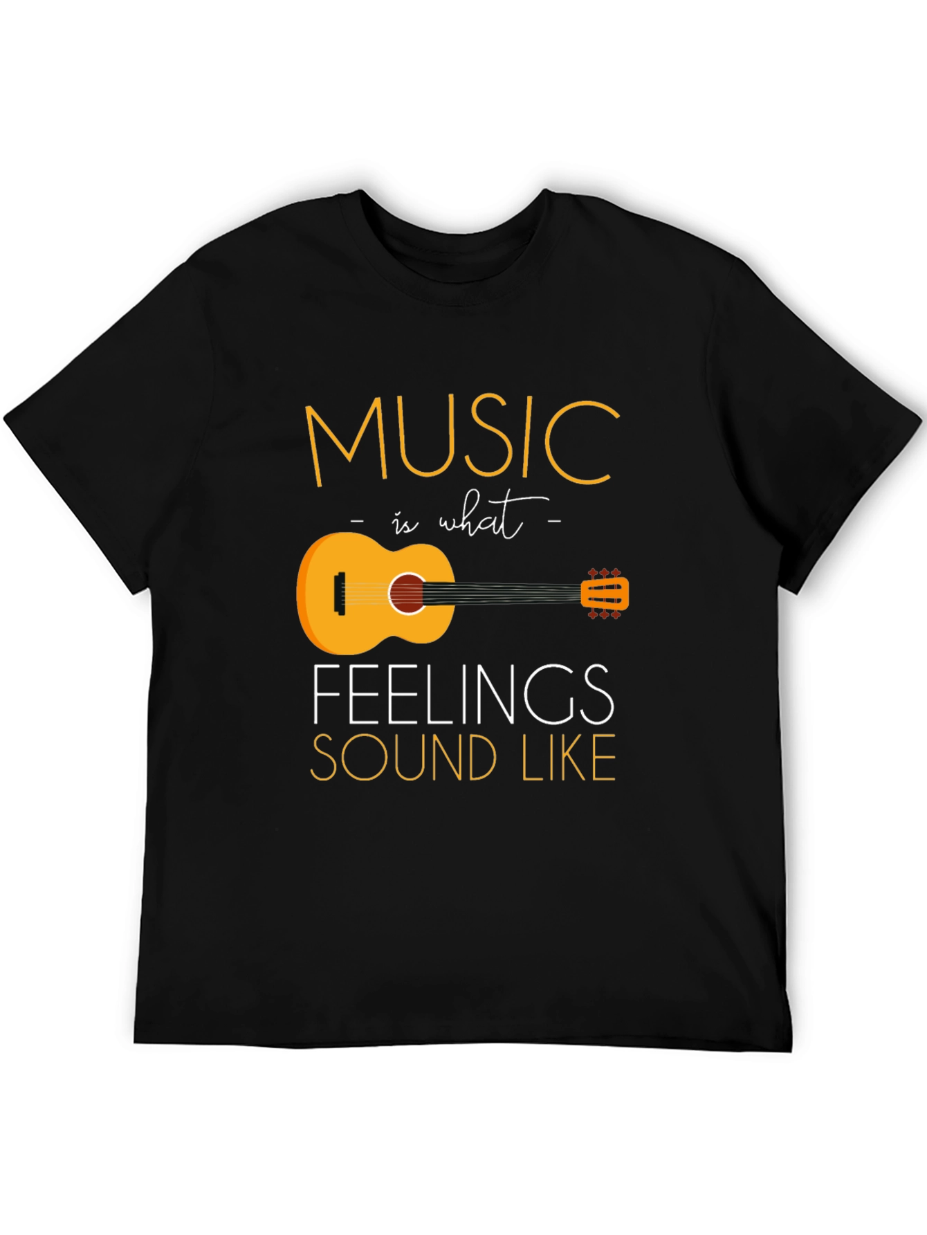 Black Music is What Feelings Sound Like Graphic T-Shirt view 5