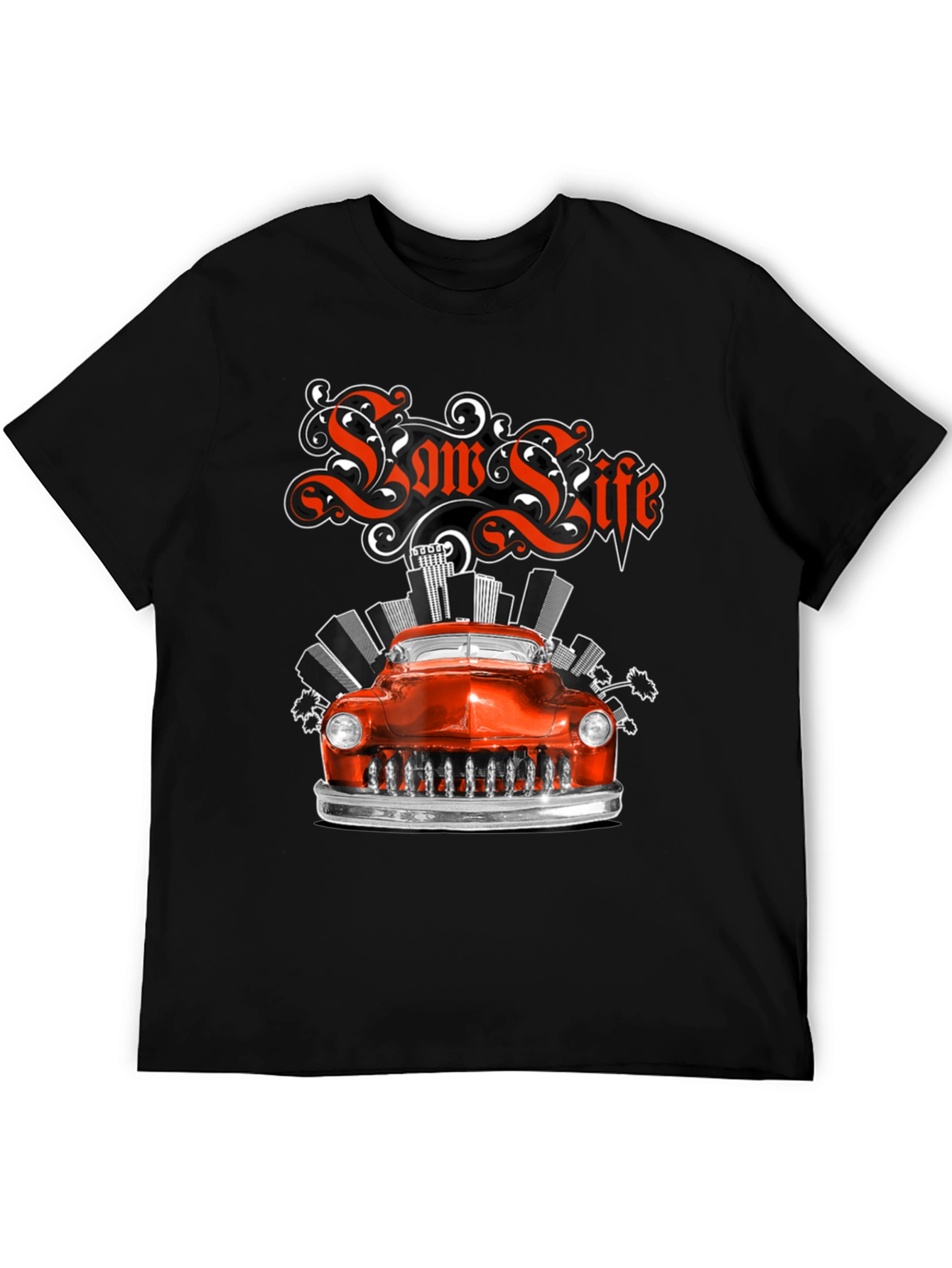 Black Low Life Classic Car Graphic Tee view 5