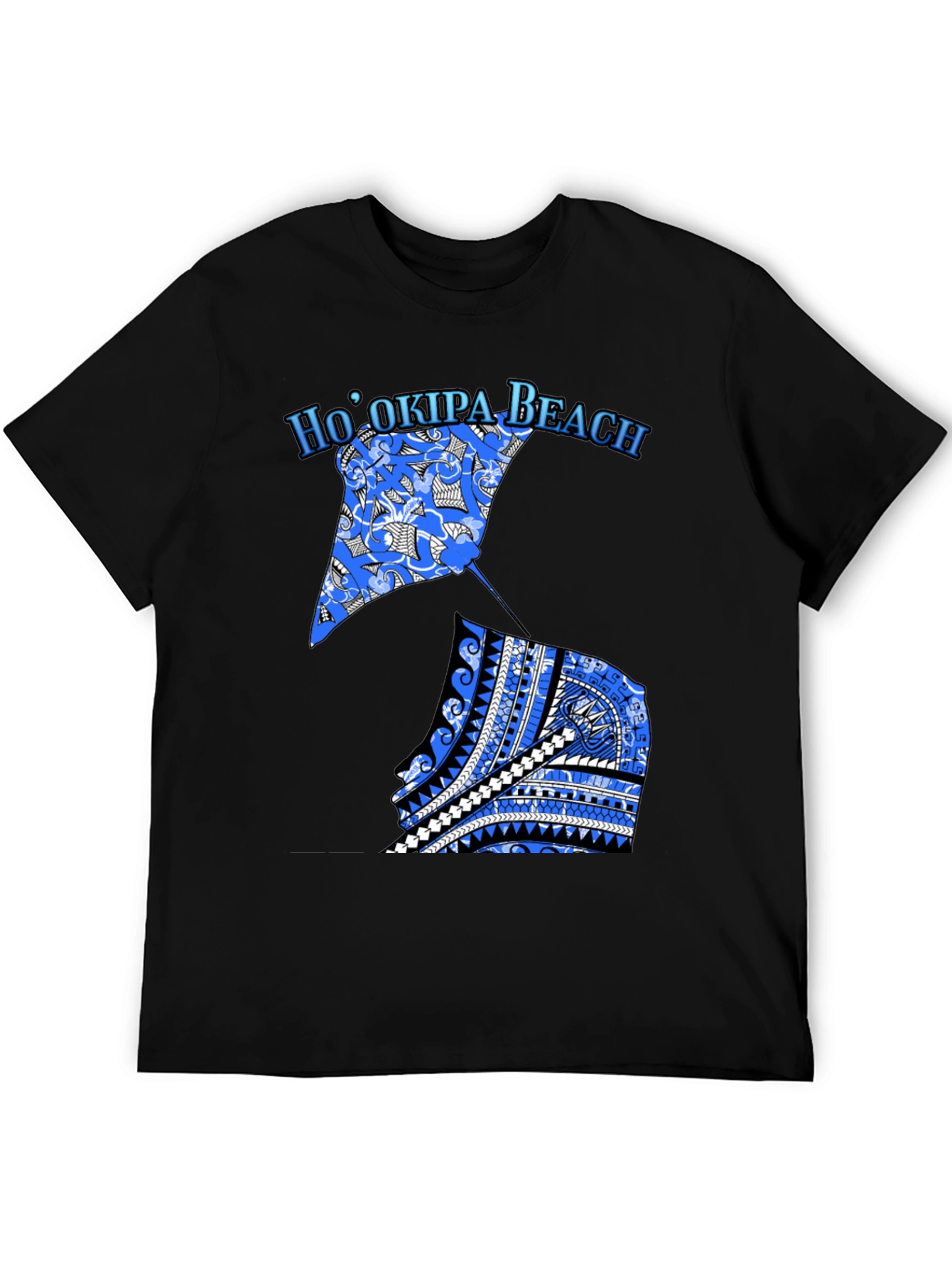 Black Ho'okipa Beach Ray Graphic Tee view 5