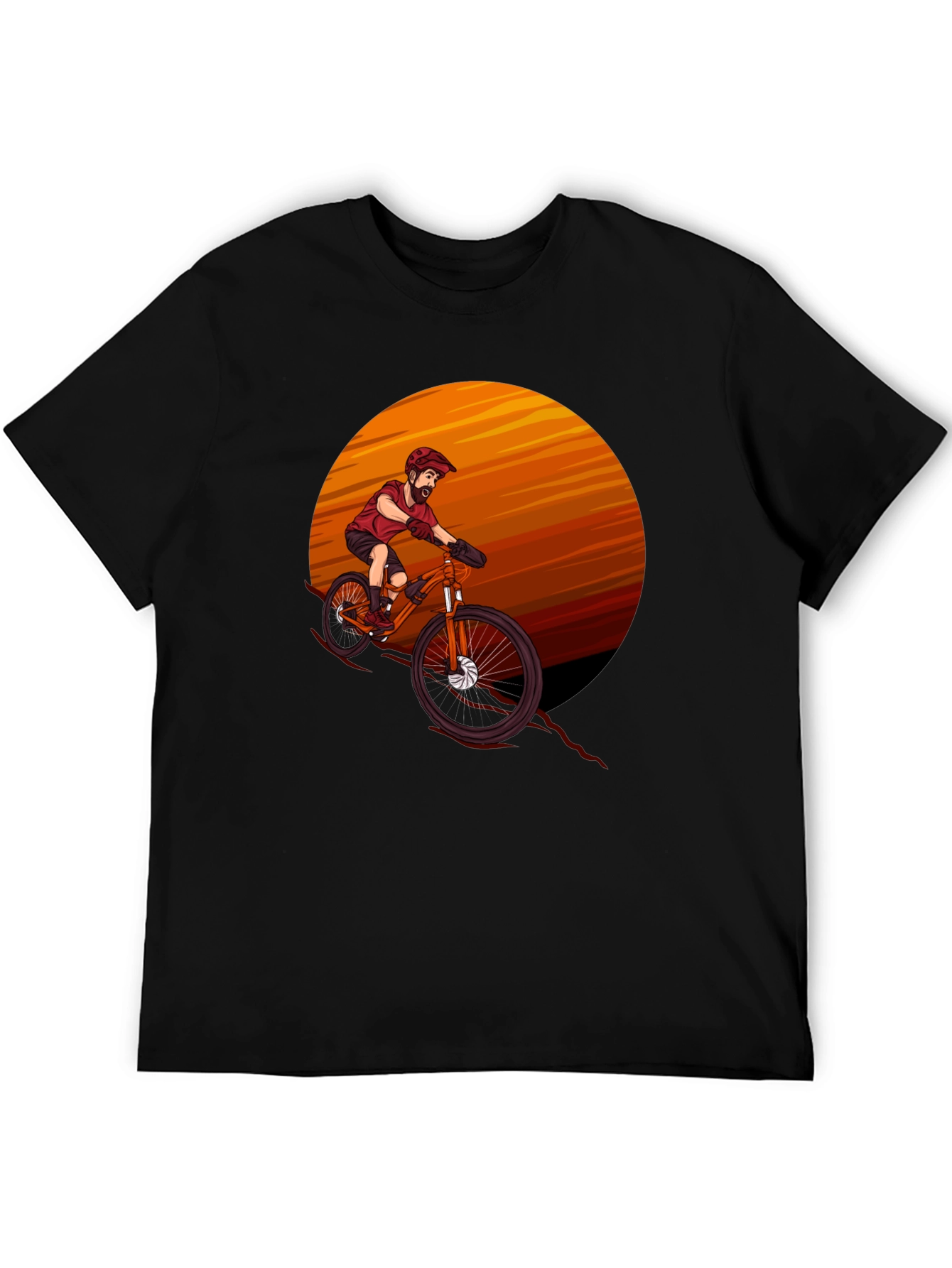 Black Mountain Bike Graphic Tee - Adventure Ready view 5