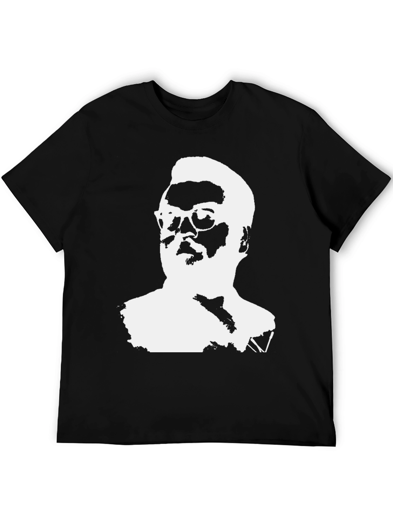 Black Silhouette Graphic Tee - Cool Casual Style view 5