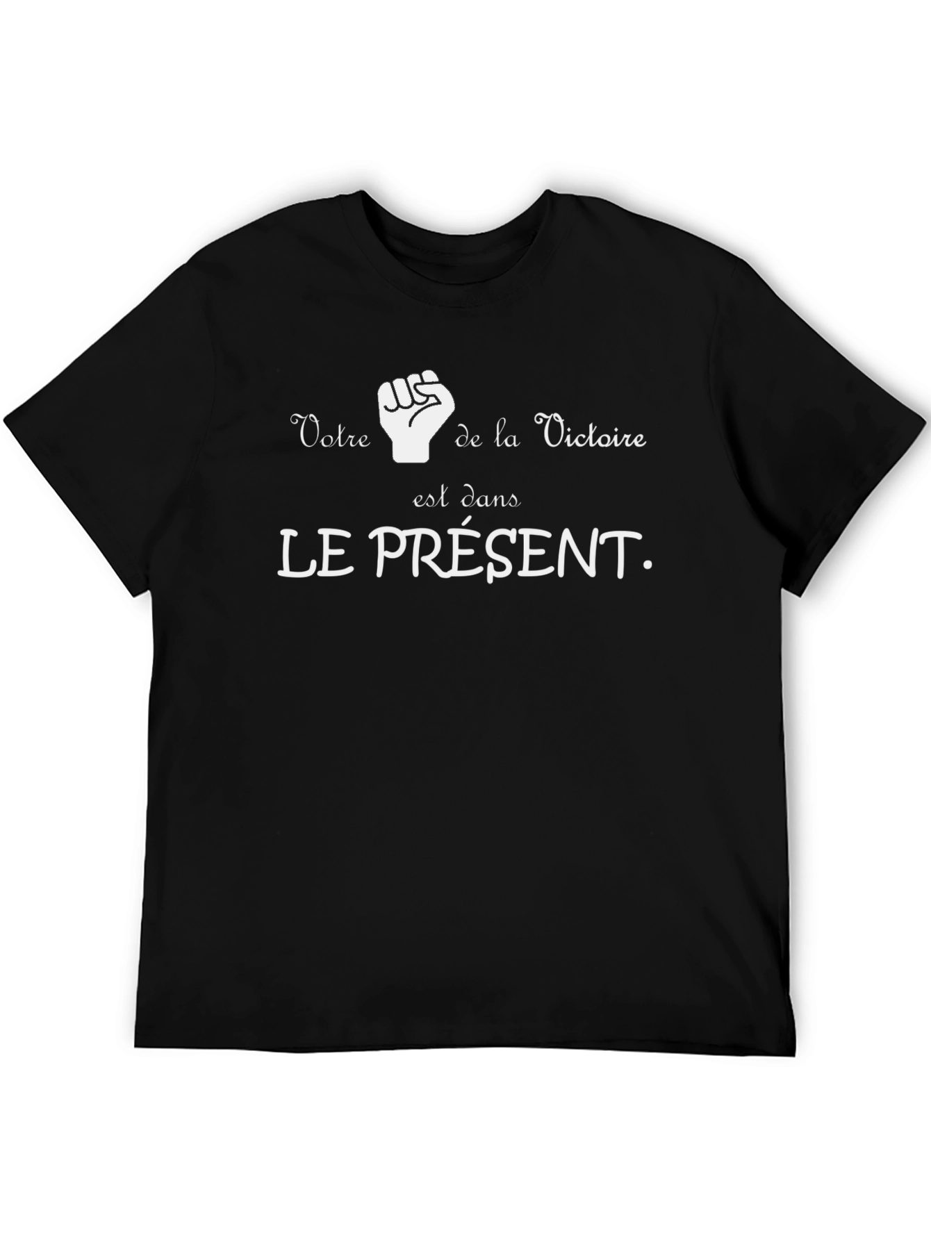 Black Votre Victoire T-Shirt - French Slogan Tee view 5