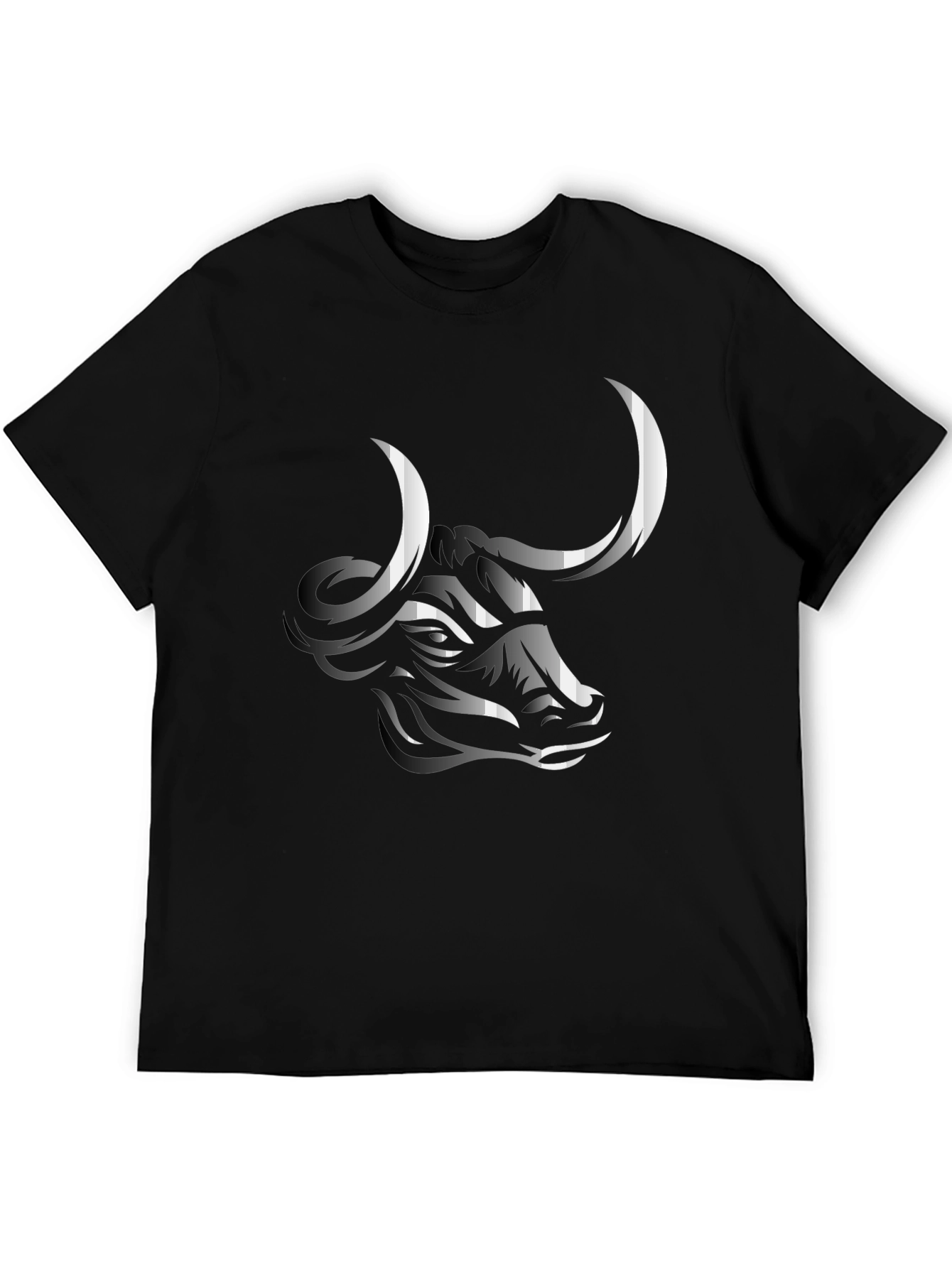 Black Bull Graphic Tee - Stylish Men's Black T-Shirt view 5