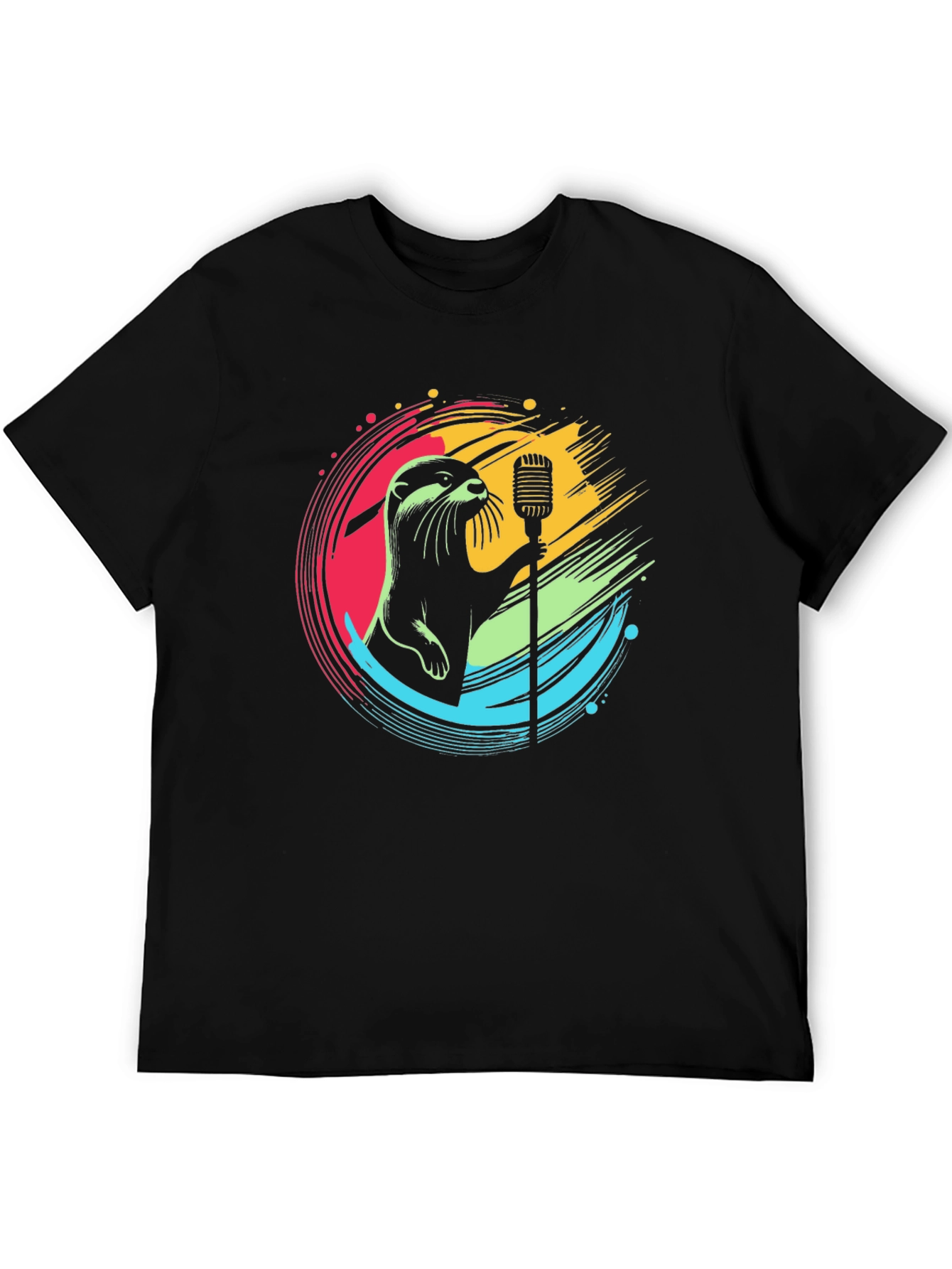 Black Otter Singer Graphic Tee - Unisex view 5