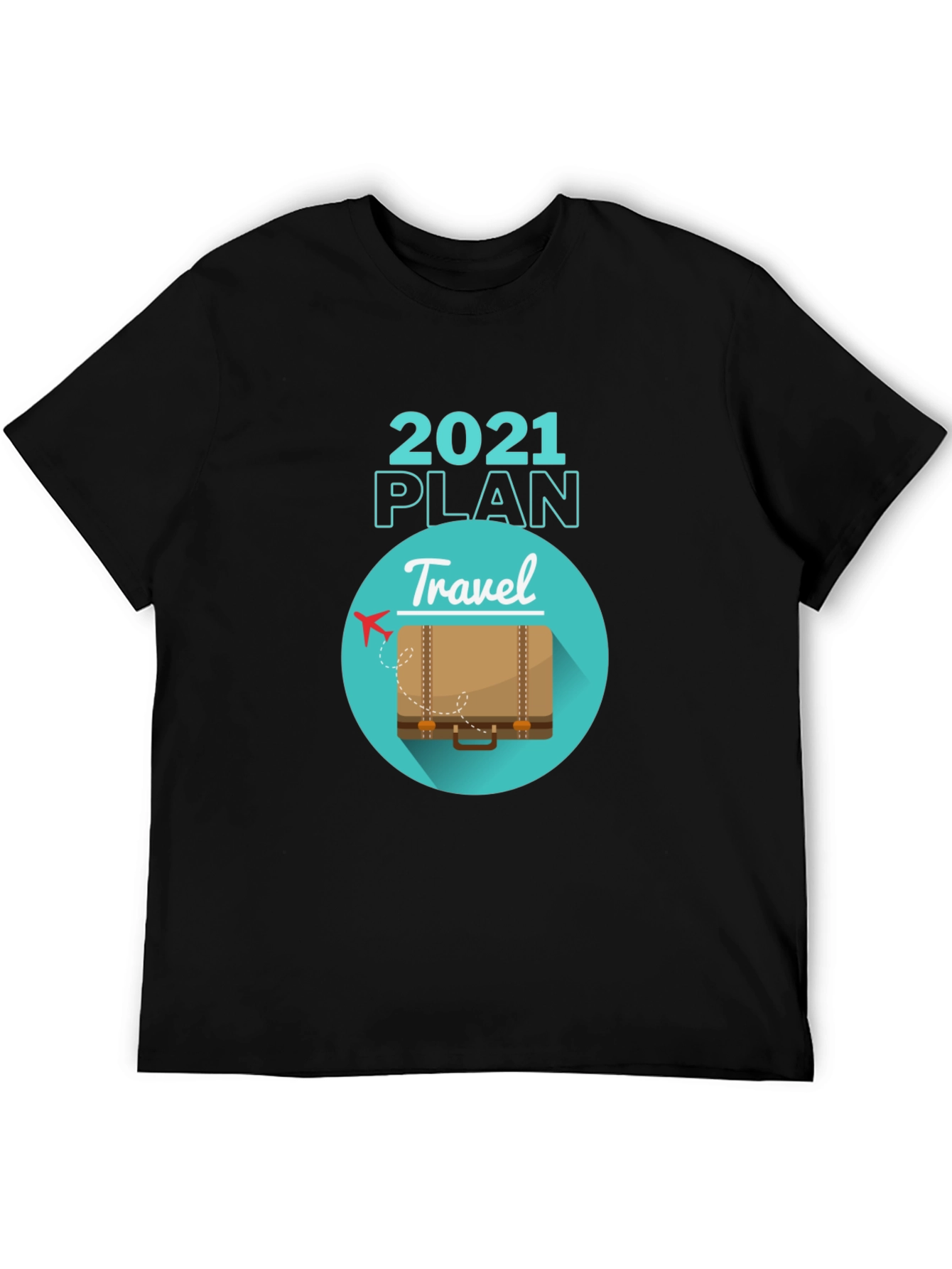 Black 2021 Travel Plan T-Shirt view 5