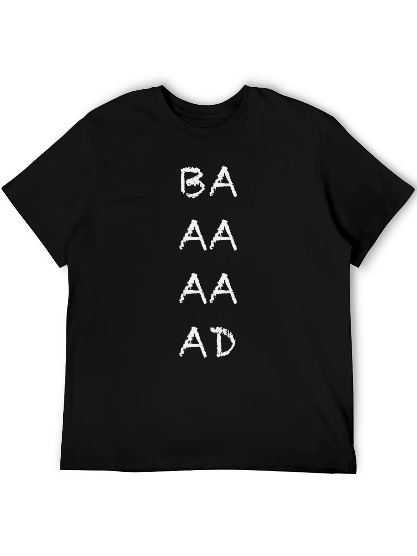 Black BA AA AA AD T-Shirt - Black Short Sleeve view 5