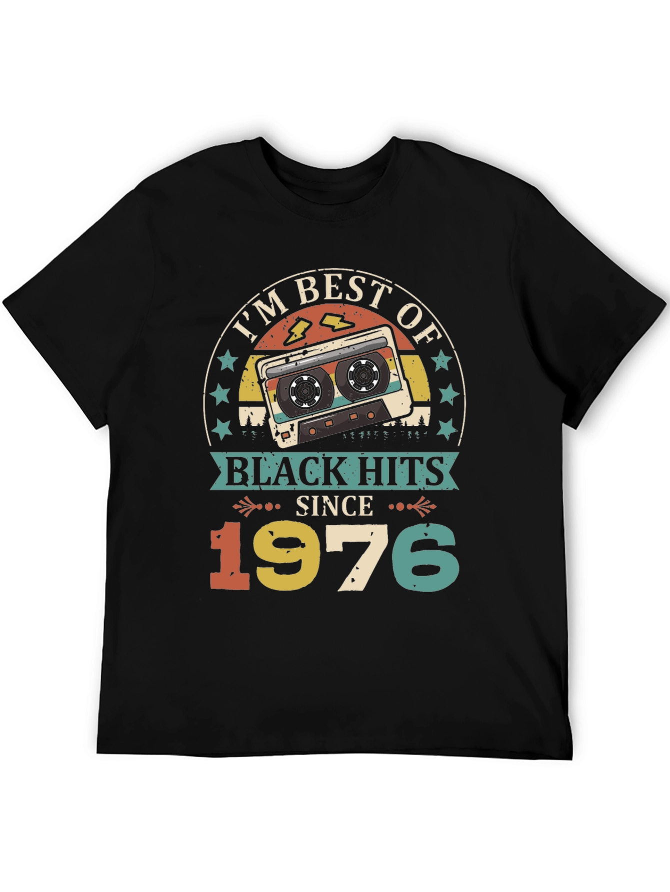Black Best of Black Hits Since 1976 Graphic Tee view 5