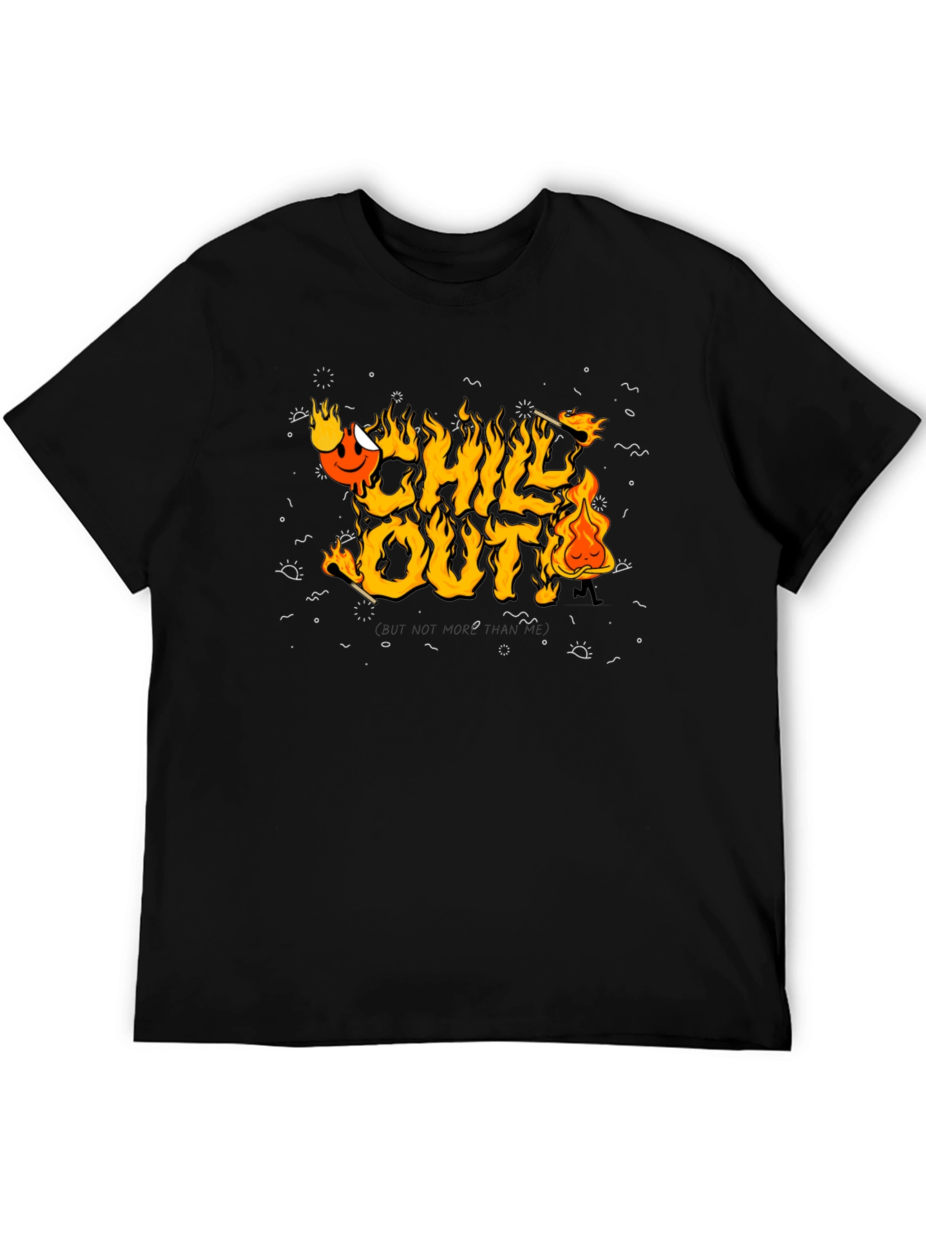 Black Chill Out Graphic Tee view 5