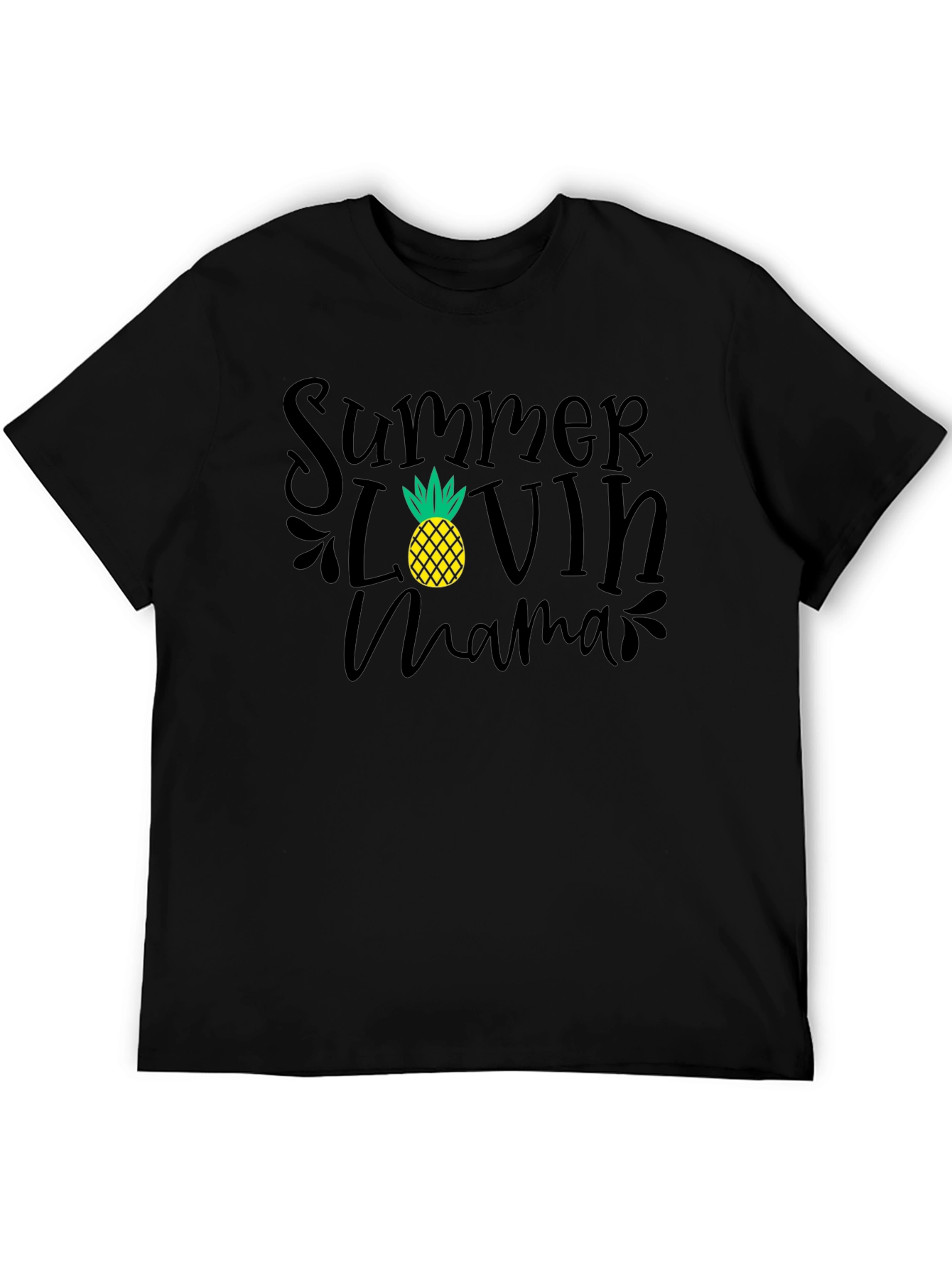 Black Summer Lovin' Mama T-Shirt view 5