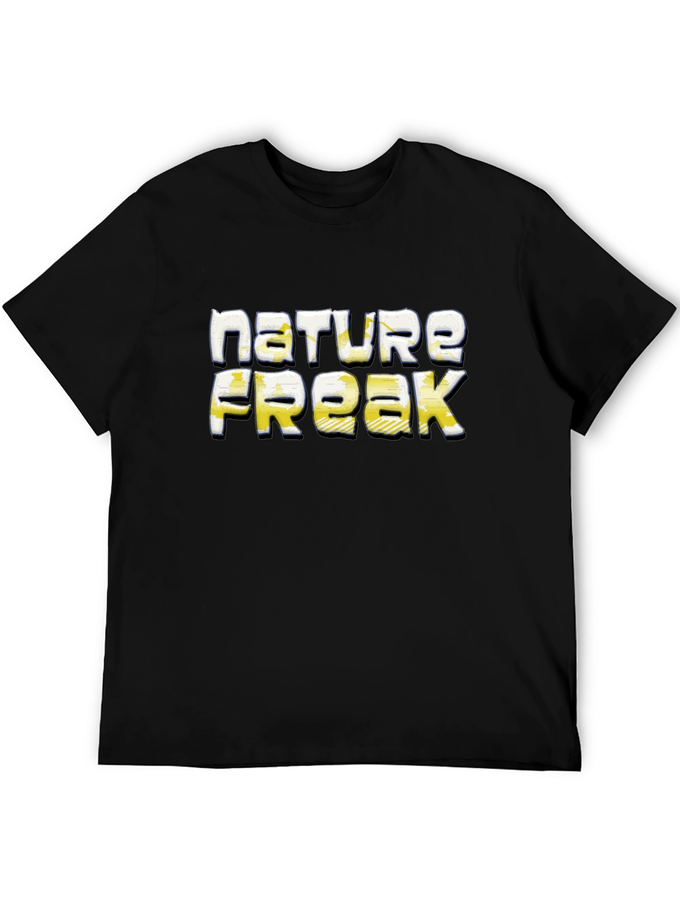 Black Nature Freak Graphic T-Shirt - Soft Cotton Tee view 5