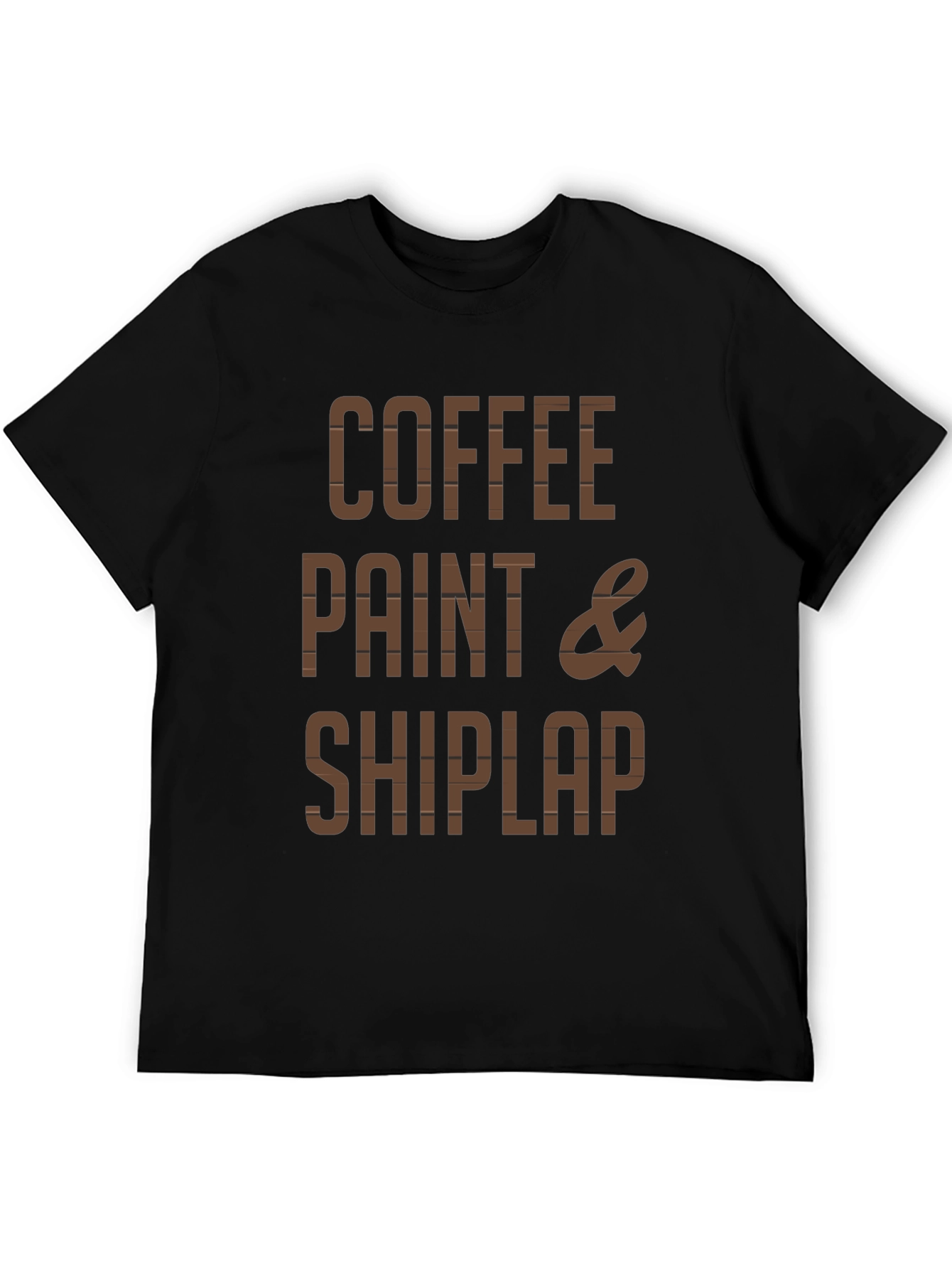 Black Coffee, Paint & Shiplap Graphic Tee view 5