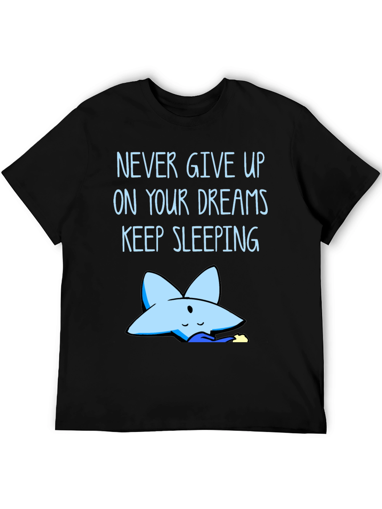 Black Never Give Up Dreams T-Shirt view 5