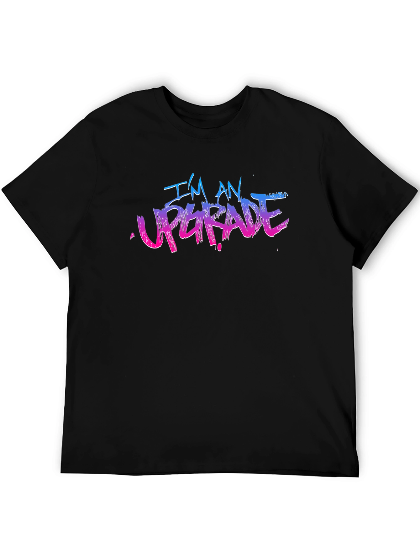 Black I'm An Upgrade Graphic T-Shirt view 5